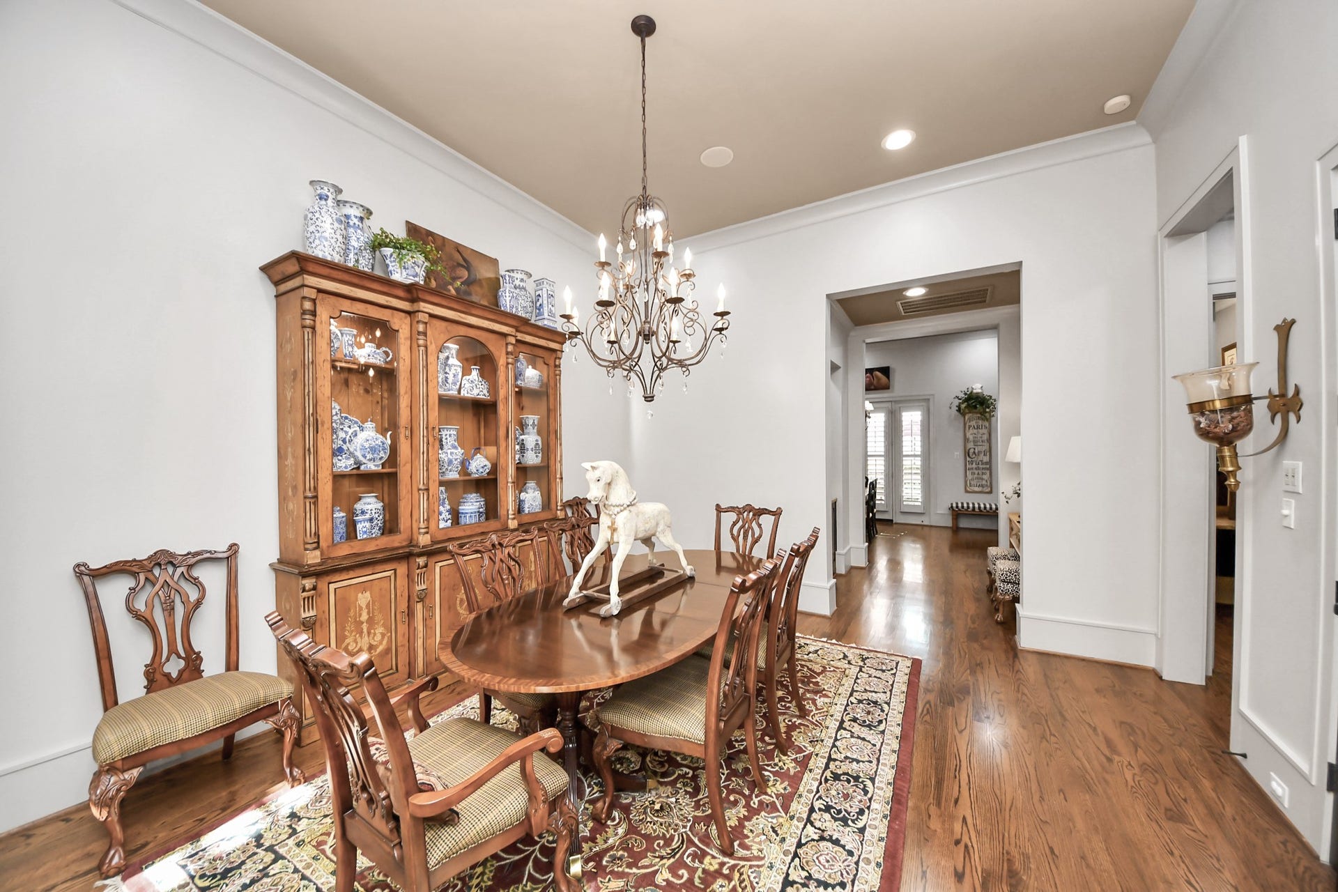 1406 Lake Pointe Parkway, Sugar Land, TX 77478 Open concept dining with generous proportions and detailed millwork.