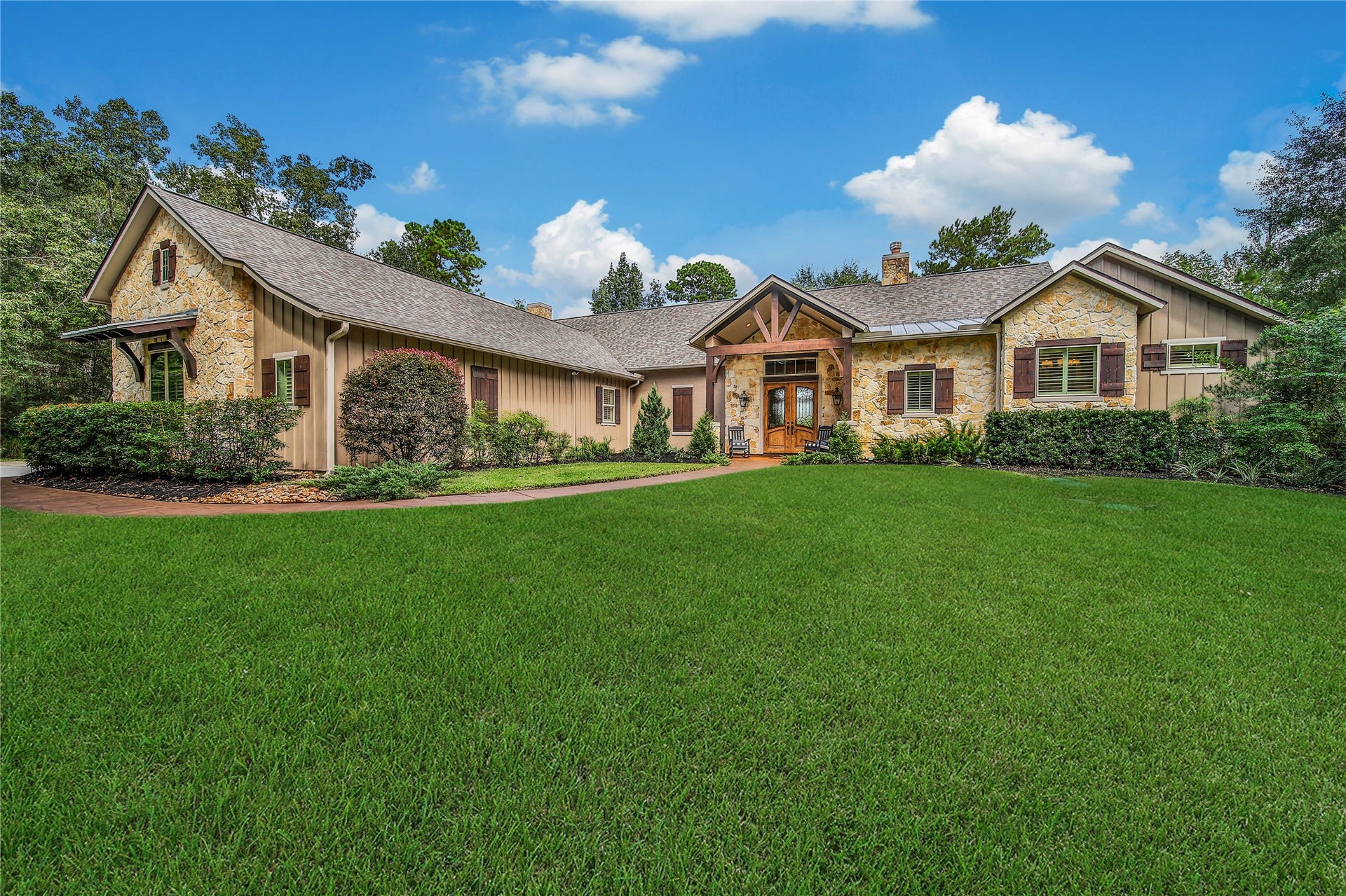 Experience a custom masterpiece of 4,120 SqFt boasting four spacious bedrooms; each with a private bathroom, and walk-in closets. This home and property are a sight to behold. An irrigation well and 20-zone sprinkler system help keep your landscaping lush without breaking the bank.