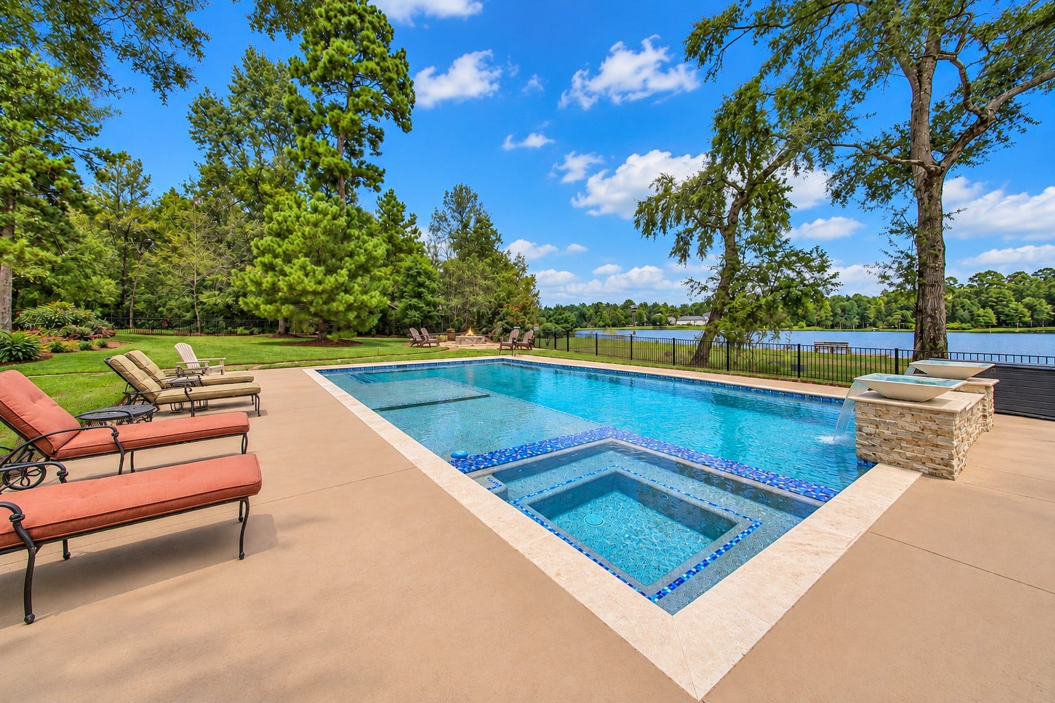 Trade the afternoon's agenda for a swim. The pool's chiller adds comfort to warm-weather days, while the adjoining heated spa offers another way to enjoy this lakeside setting.