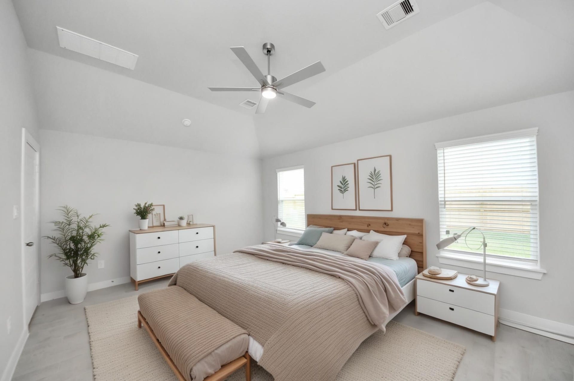 11015 Hosta Stream Drive, Houston, TX 77044 Virtually Staged - Primary Bedroom. Sample photo of completed home with similar floor plan. Actual colors and selections may vary.