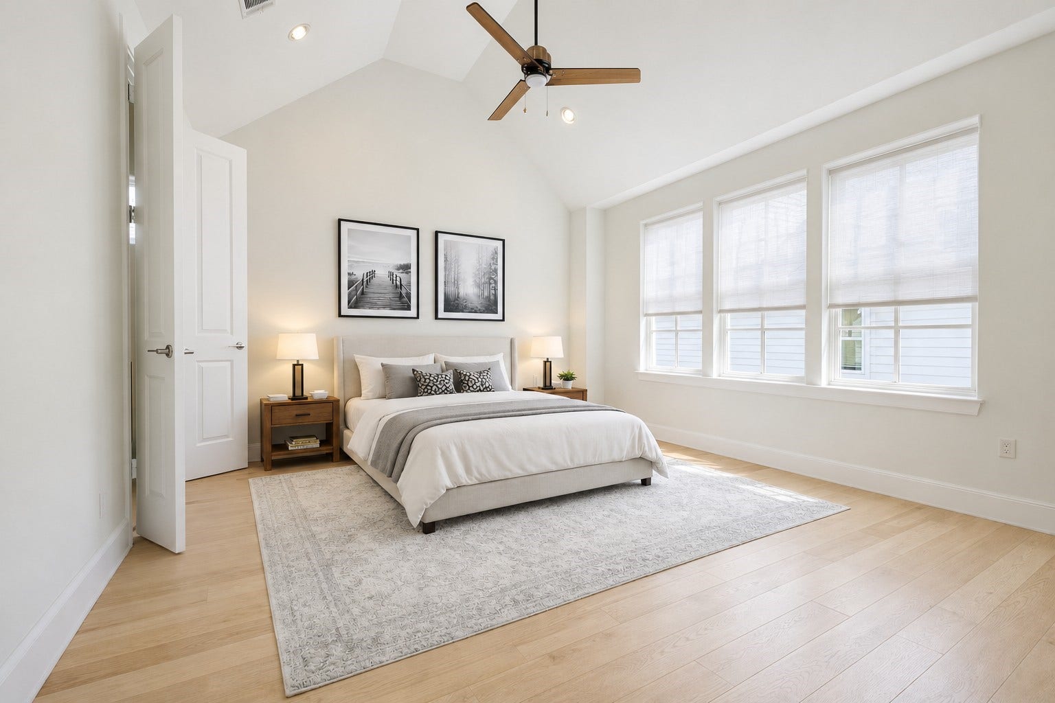 737 Bringhurst Street, Houston, TX 77020 Vaulted ceilings and yet more light pours into the primary bedroom!