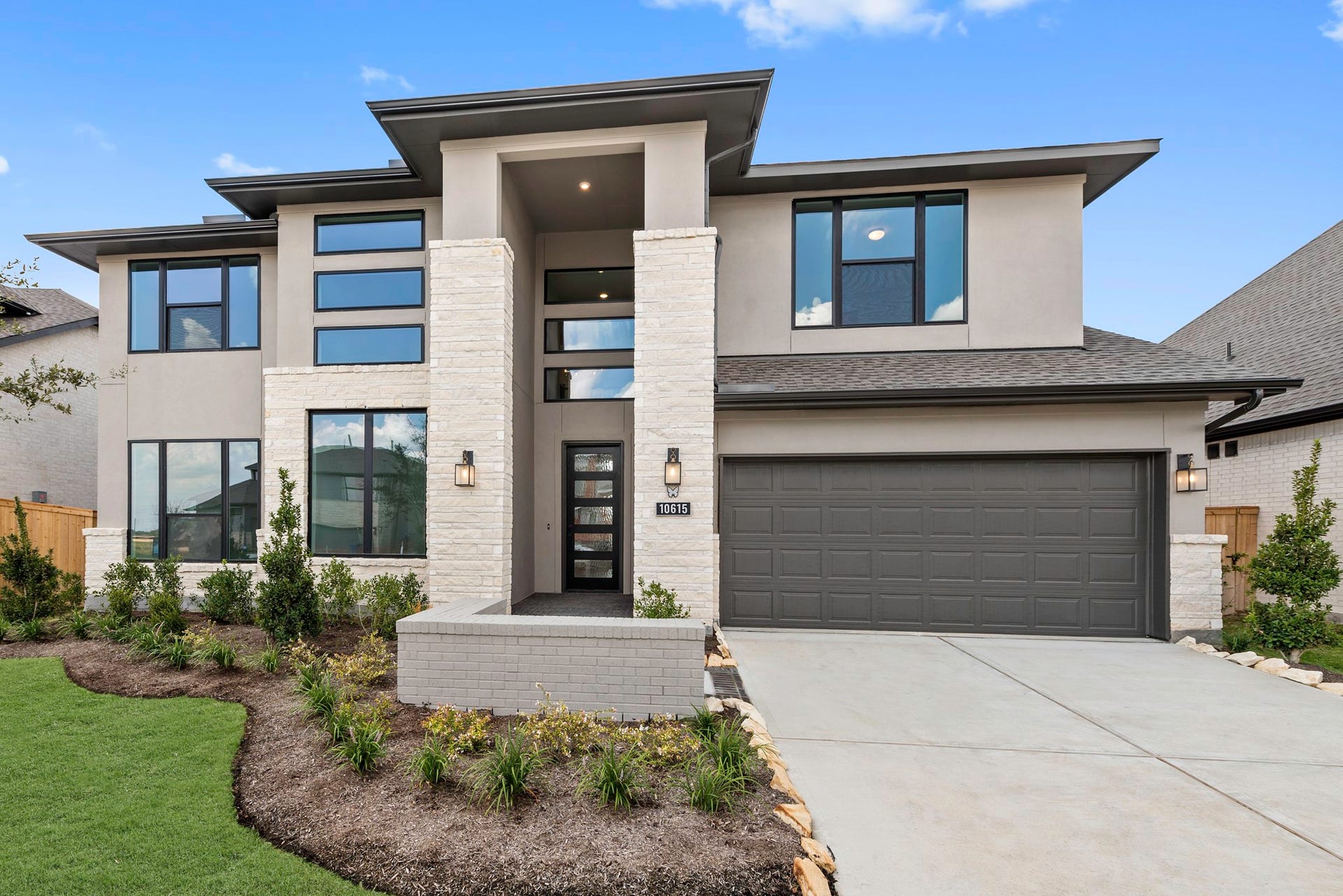 10615 Dina Yellow Drive, Cypress, TX 77433 Move-In Ready! Westin Homes | Carter IX New Construction. Grass is digitally enhanced.
