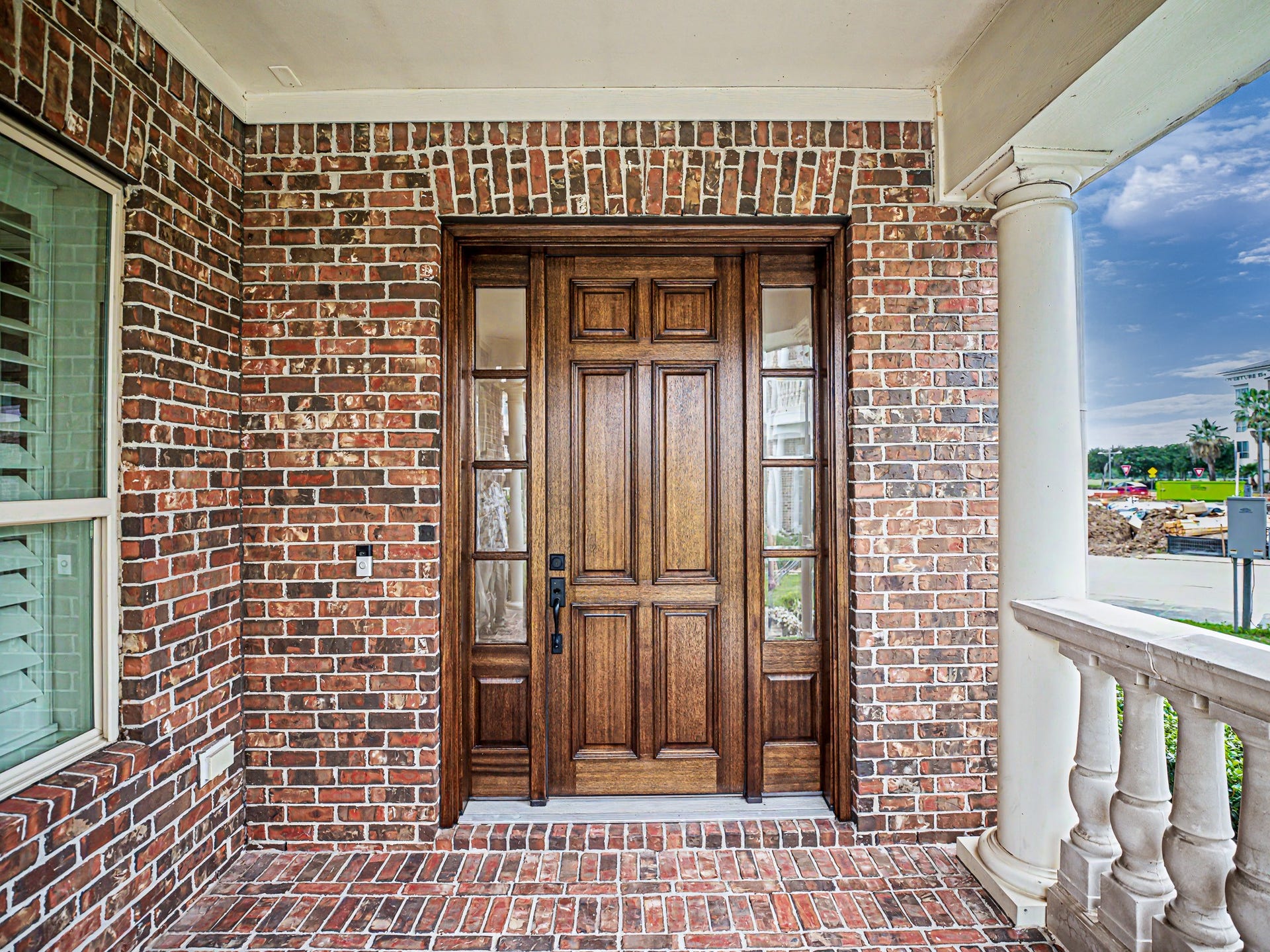 They always say, "Your front door adds a smile to your home."