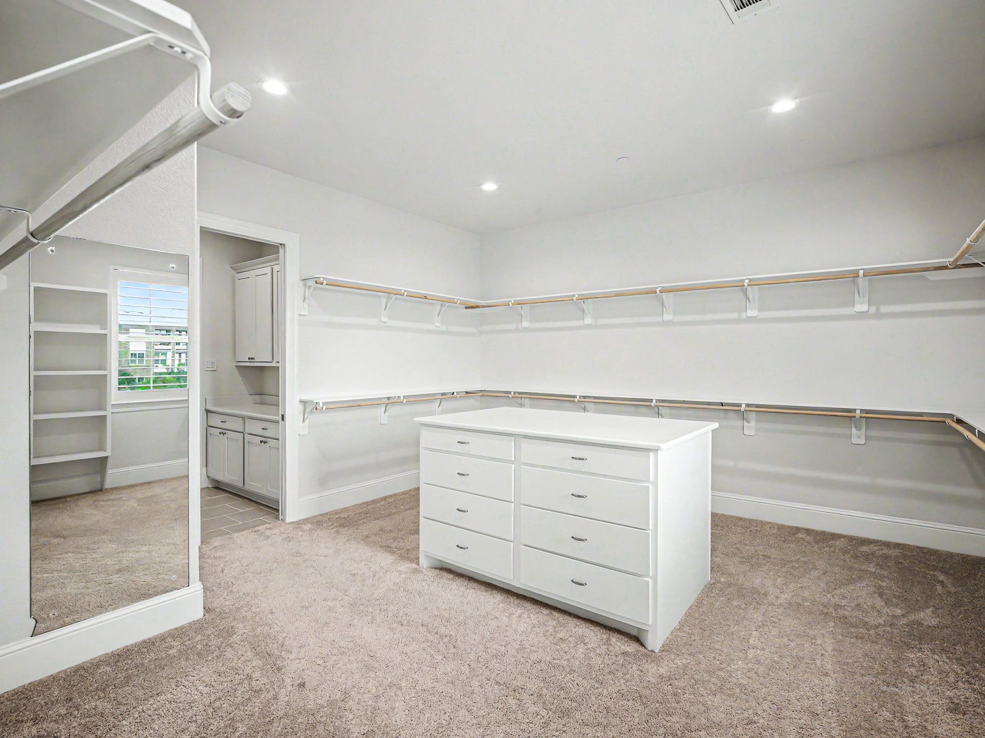 This is your custom closet, with tons of space for just about anything.