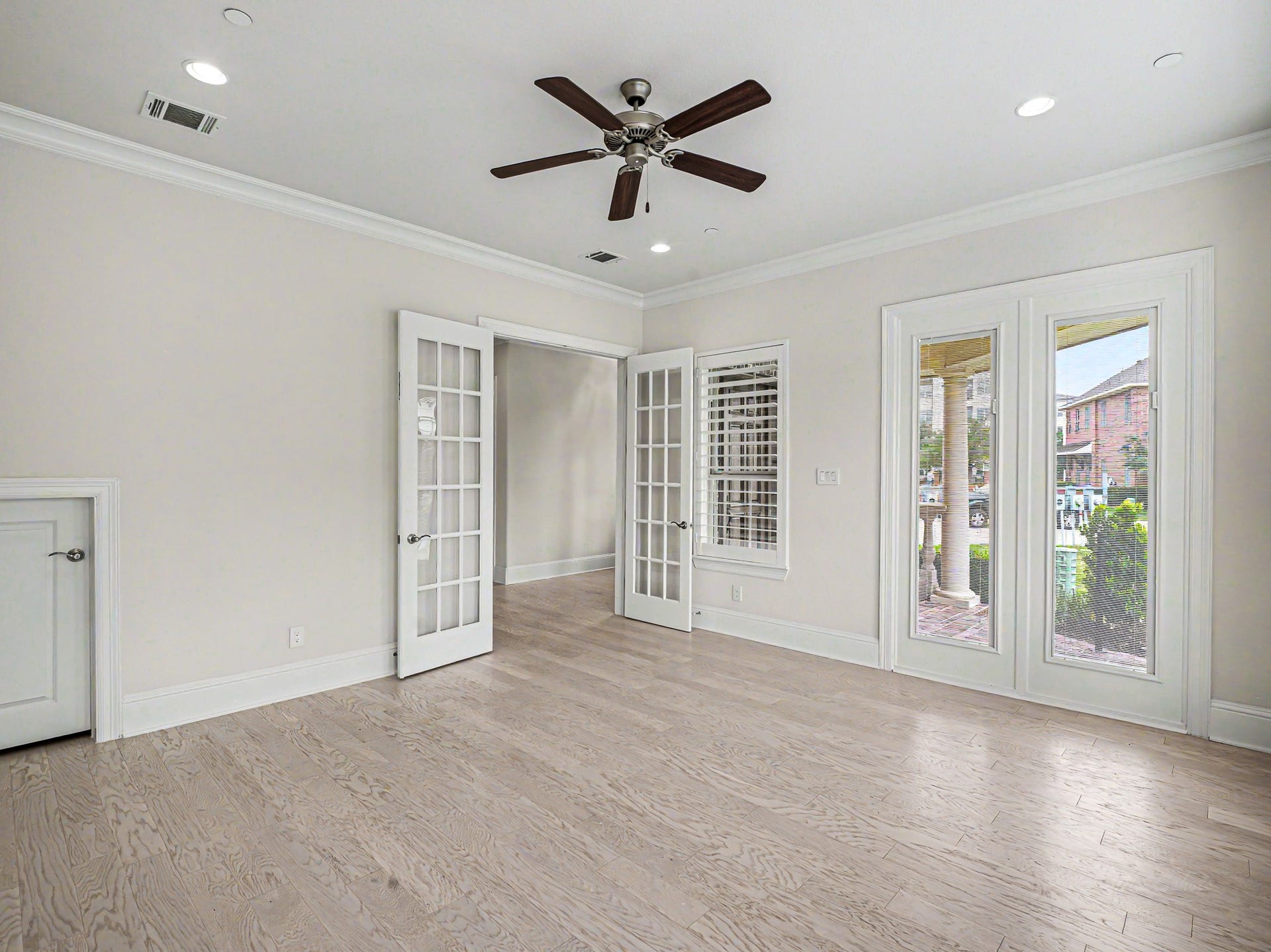 Another look from across the room. Notice the small door to left. The next picture tells the story!