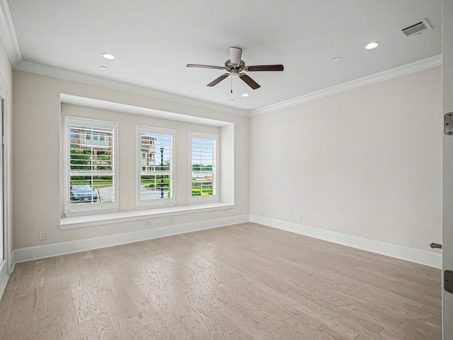To the left is the Study/flex room with French doors that is approximately 16 X 15. Many possibilities here.
