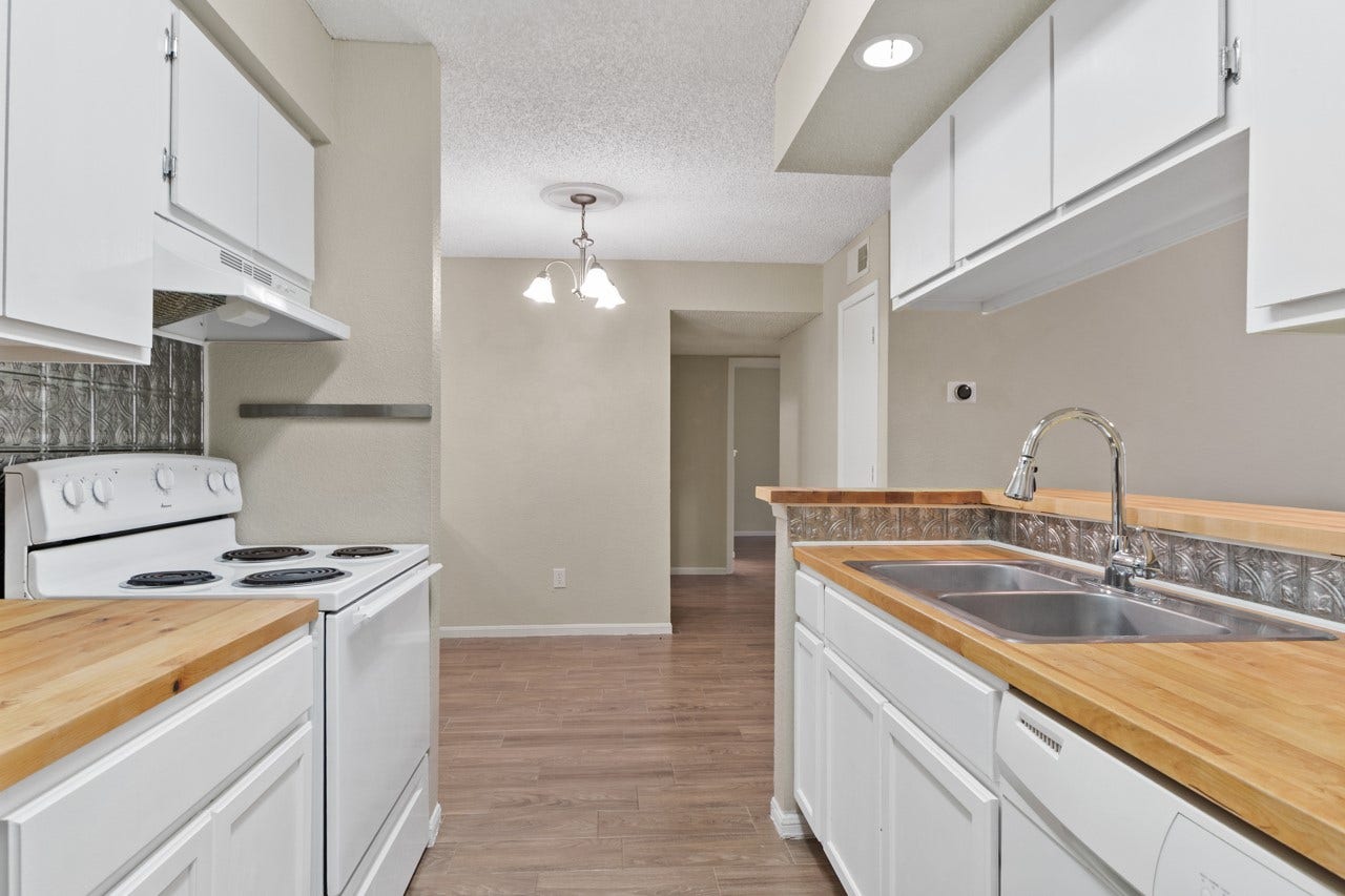 250 El Dorado Boulevard, #259, Webster, TX 77598 New butcher block countertops and lower cabinetry