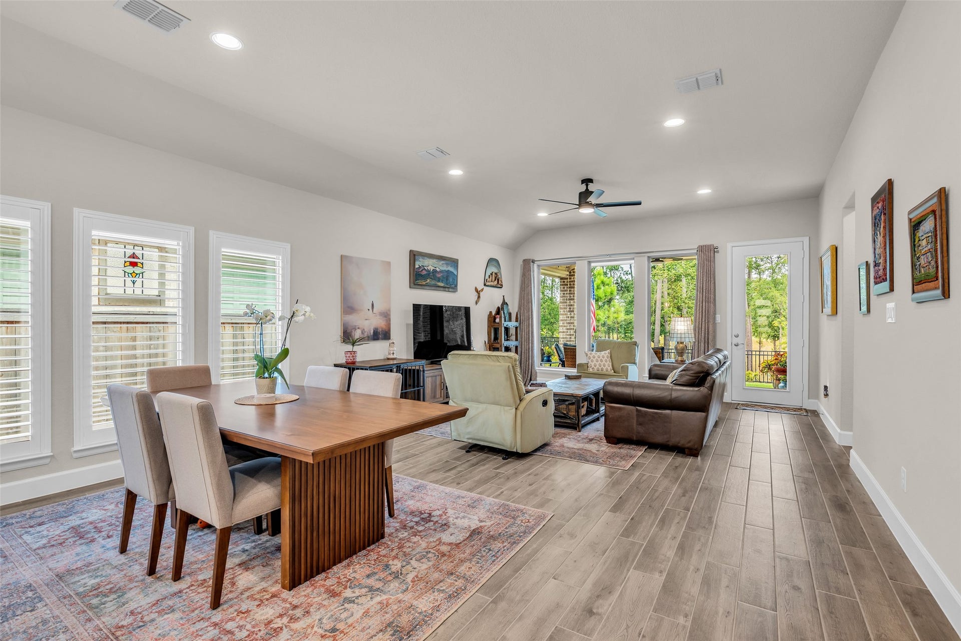 14858 Whistling Duck Lane, Magnolia, TX 77354 Generous windows throughout the home allow for abundant natural light.