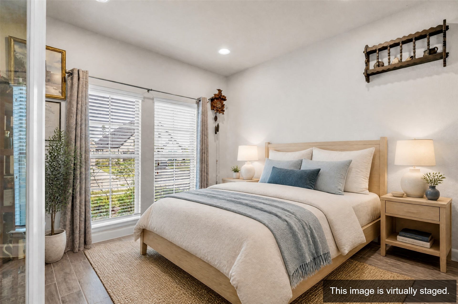 14858 Whistling Duck Lane, Magnolia, TX 77354 The flex room has multiple uses, here staged as a guest suite.