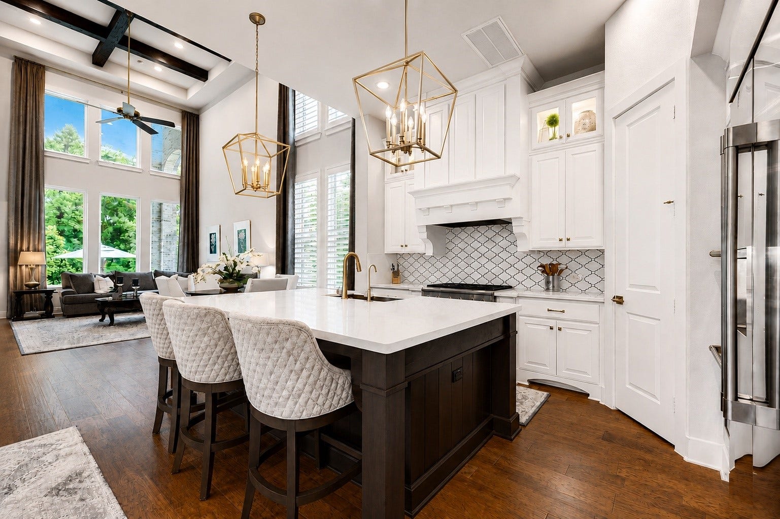 121 Sugar Pine Court, Montgomery, TX 77316 Stunning kitchen featuring a farmhouse