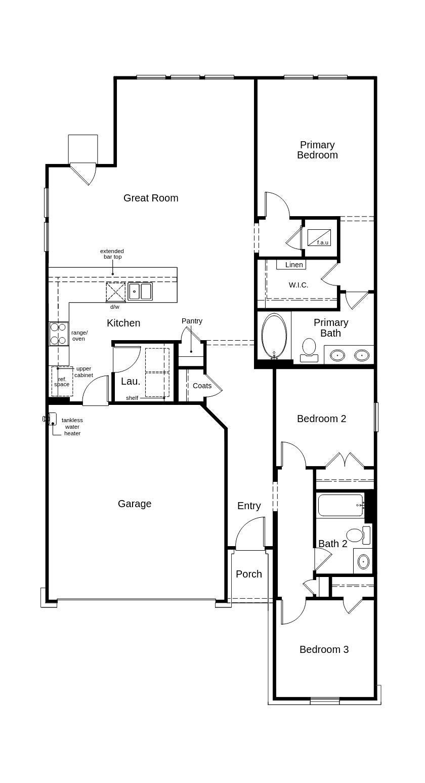1820 Becaccino Trail, Texas City, TX 77591 This floor plan features 3 bedrooms, 2 full baths, and over 1,400 square feet of living space.