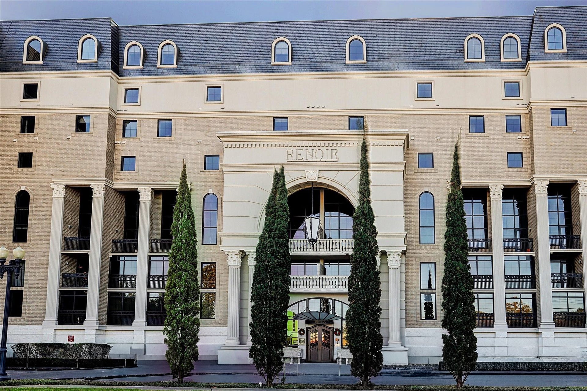 Inspired by classical European architecture, The Renoir showcases an elegant faade, grand arched entryways, and timeless architectural detailing. Residence 303 is situated on the third floor with a desirable north-facing orientation.