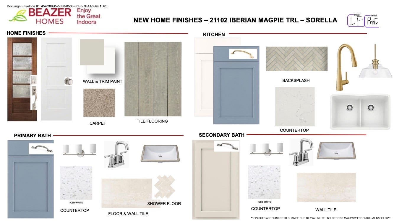 21102 Iberian Magpie Trail, Tomball, TX 77377 Design Finishes for 21102 Iberian Magpie