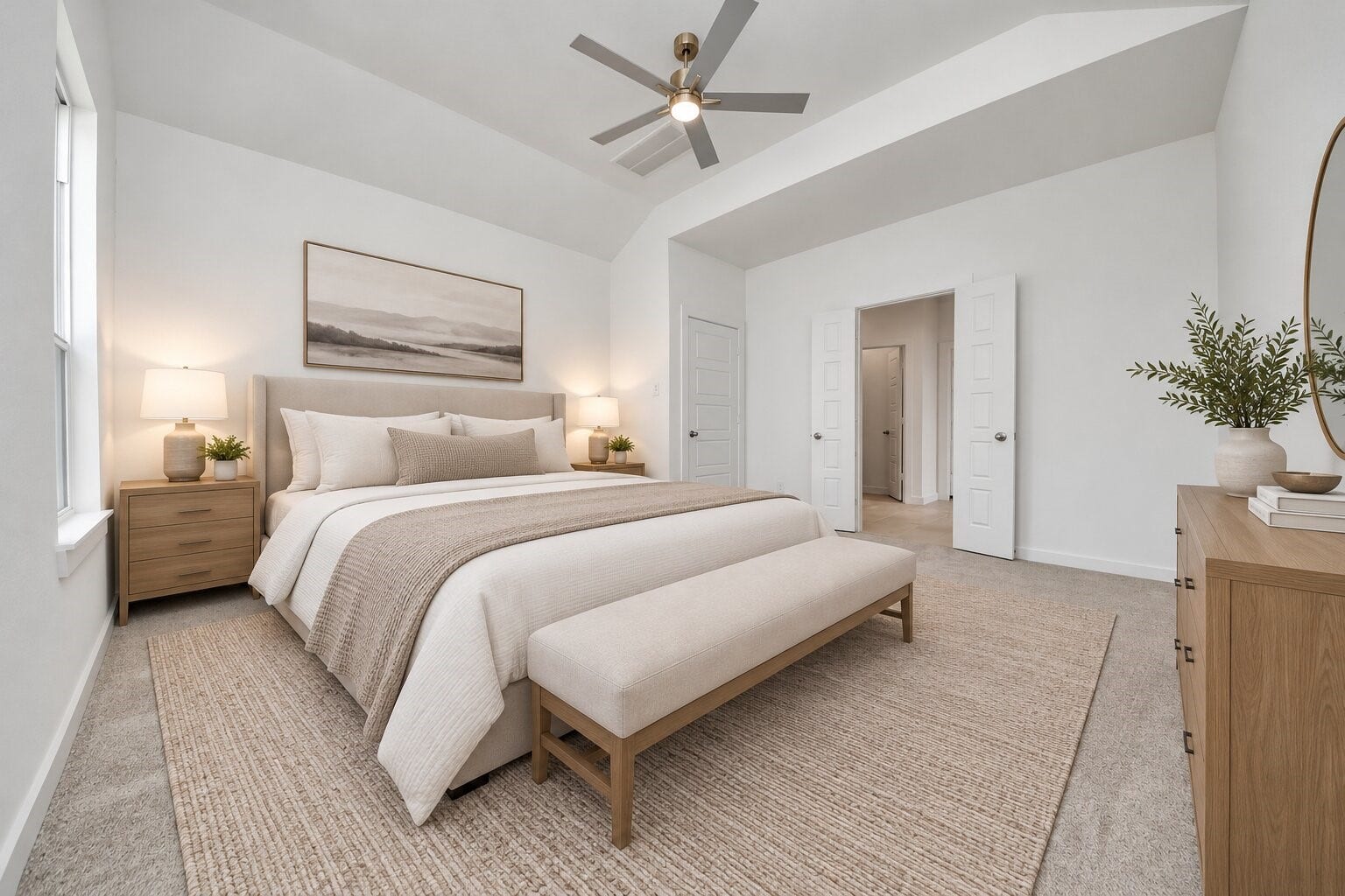 2114 Della Lakes Court, Fresno, TX 77545 Virtually Staged - Primary Bedroom. Sample photo of completed home with similar floor plan. Actual colors and selections may vary.