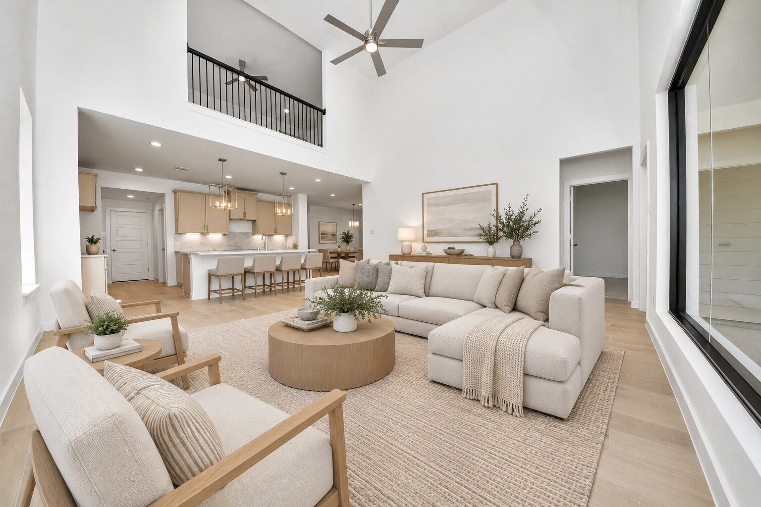 2114 Della Lakes Court, Fresno, TX 77545 Virtually Staged - Living Room. Sample photo of completed home with similar floor plan. Actual colors and selections may vary.
