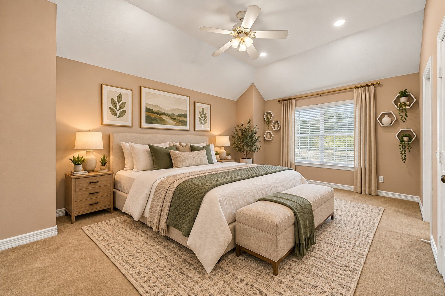 7610 Northwoods Drive, Sugar Land, TX 77479 Bedroom 5 delivers the space everyone loves, pairing an open layout with a high ceiling and the privacy of its own ensuite bath.