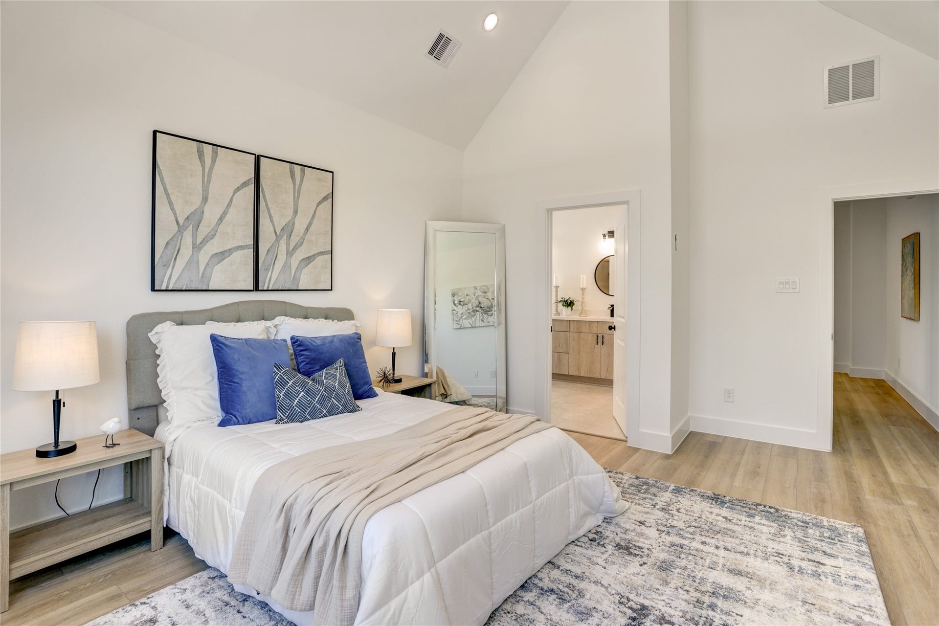 9610 Burden Street, Houston, TX 77093 The primary bedroom has an en suite bath.