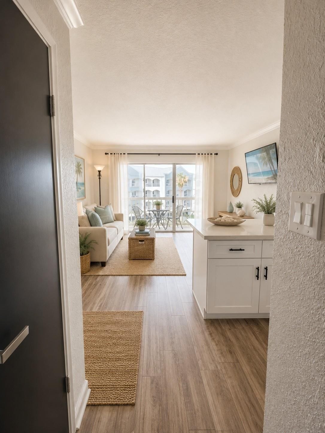 6300 Seawall Boulevard, #3326, Galveston, TX 77551 Virtually staged photo of entrance