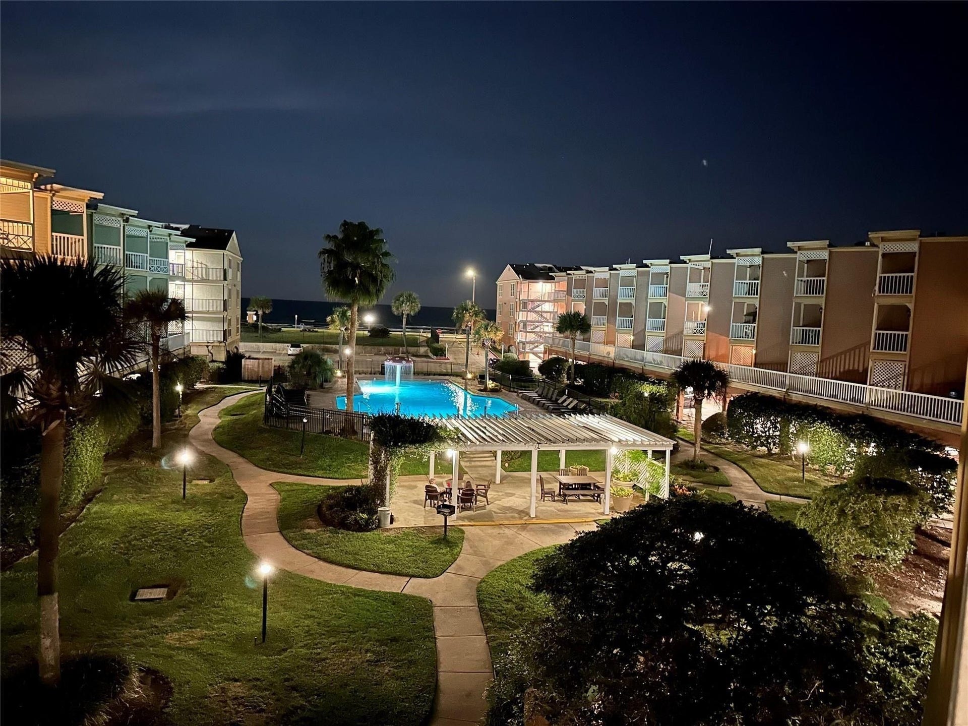 6300 Seawall Boulevard, #3326, Galveston, TX 77551 Night time view of property