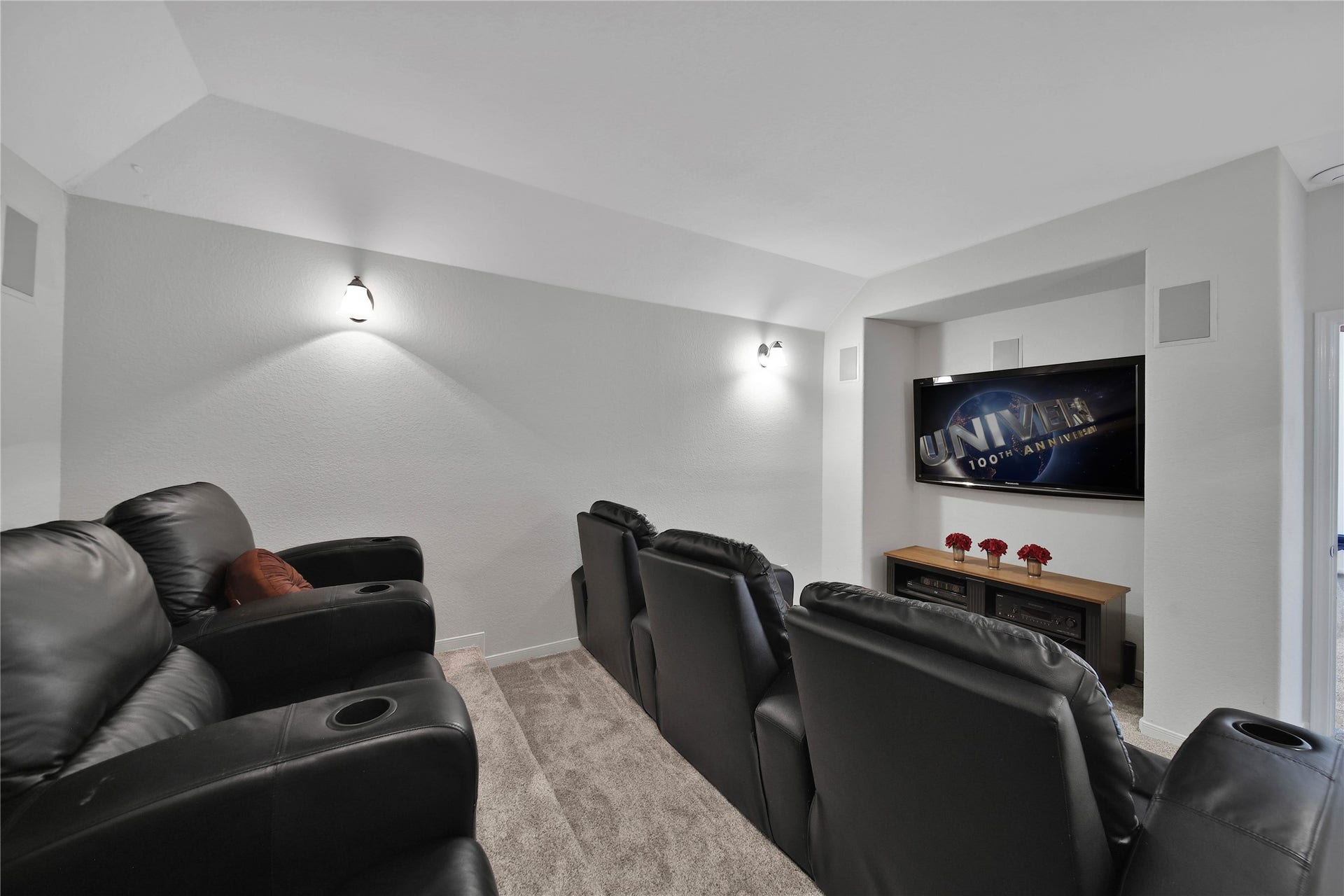 17311 Lassen Forest Lane, Humble, TX 77346 Risers add to the home theater feel. Built-in speakers for sound projection.