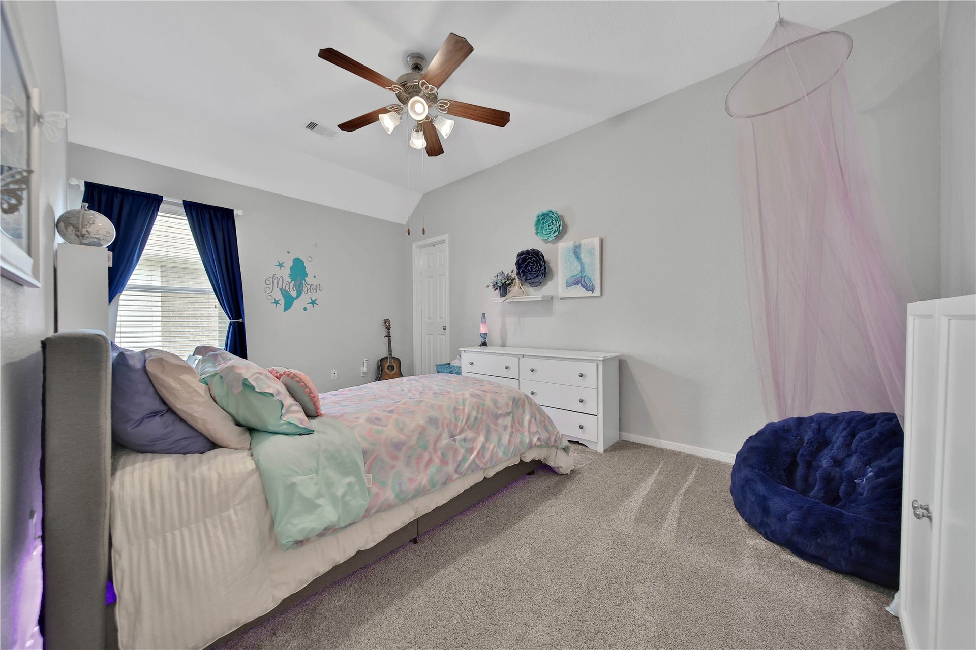 17311 Lassen Forest Lane, Humble, TX 77346 Secondary bedrooms offer a spacious layout with walk-in closets. Plush carpeting replaced in 2022.