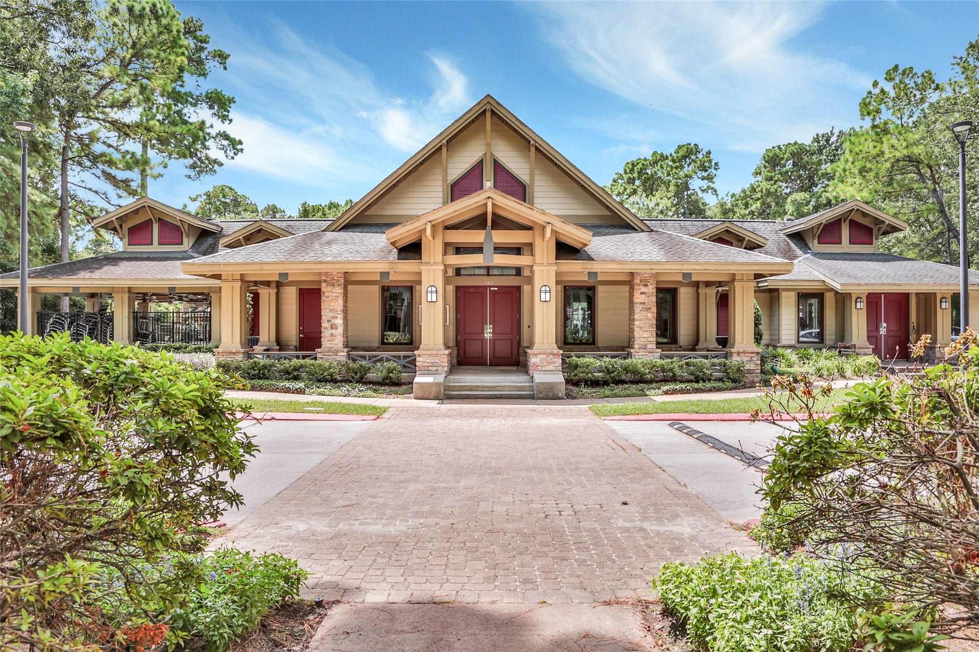 17311 Lassen Forest Lane, Humble, TX 77346 The Athletic Club featured in the photo is home to the fitness center which is open 24 hours.