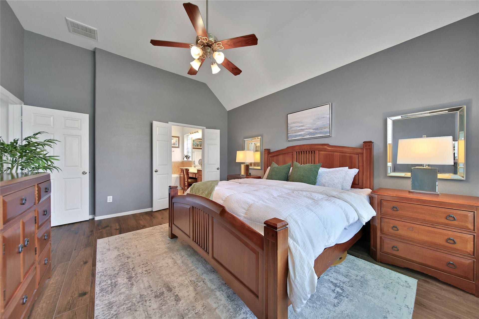 17311 Lassen Forest Lane, Humble, TX 77346 Elegant primary suite with ensuite bath.