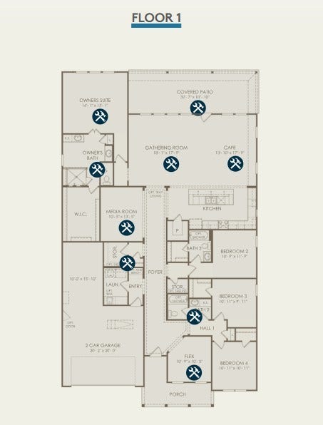 21730 Enchanted Cedar Drive, Richmond, TX 77407 Floor Plan