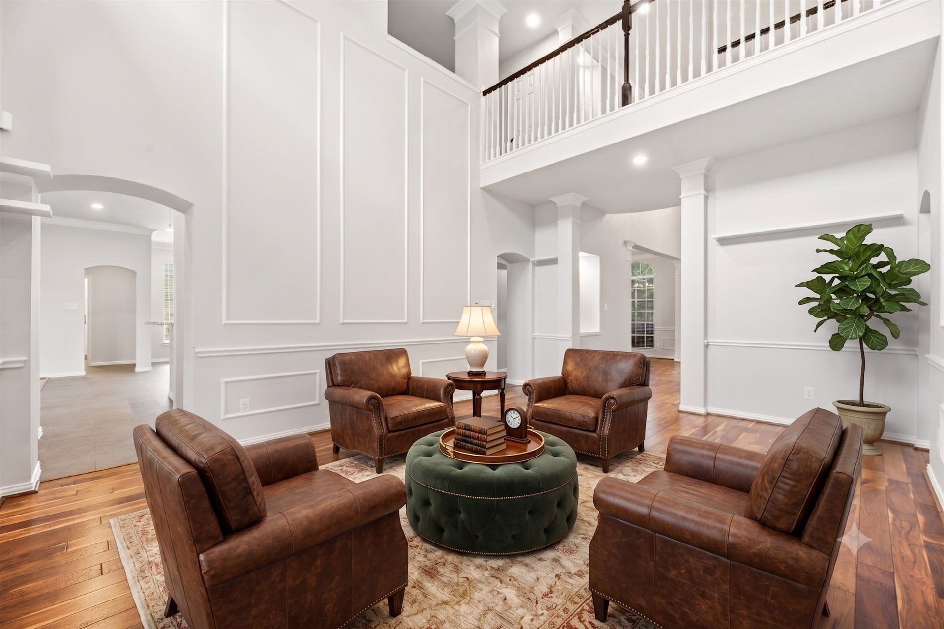 9227 N Fitzgerald Way, Missouri City, TX 77459 Two story formal living room