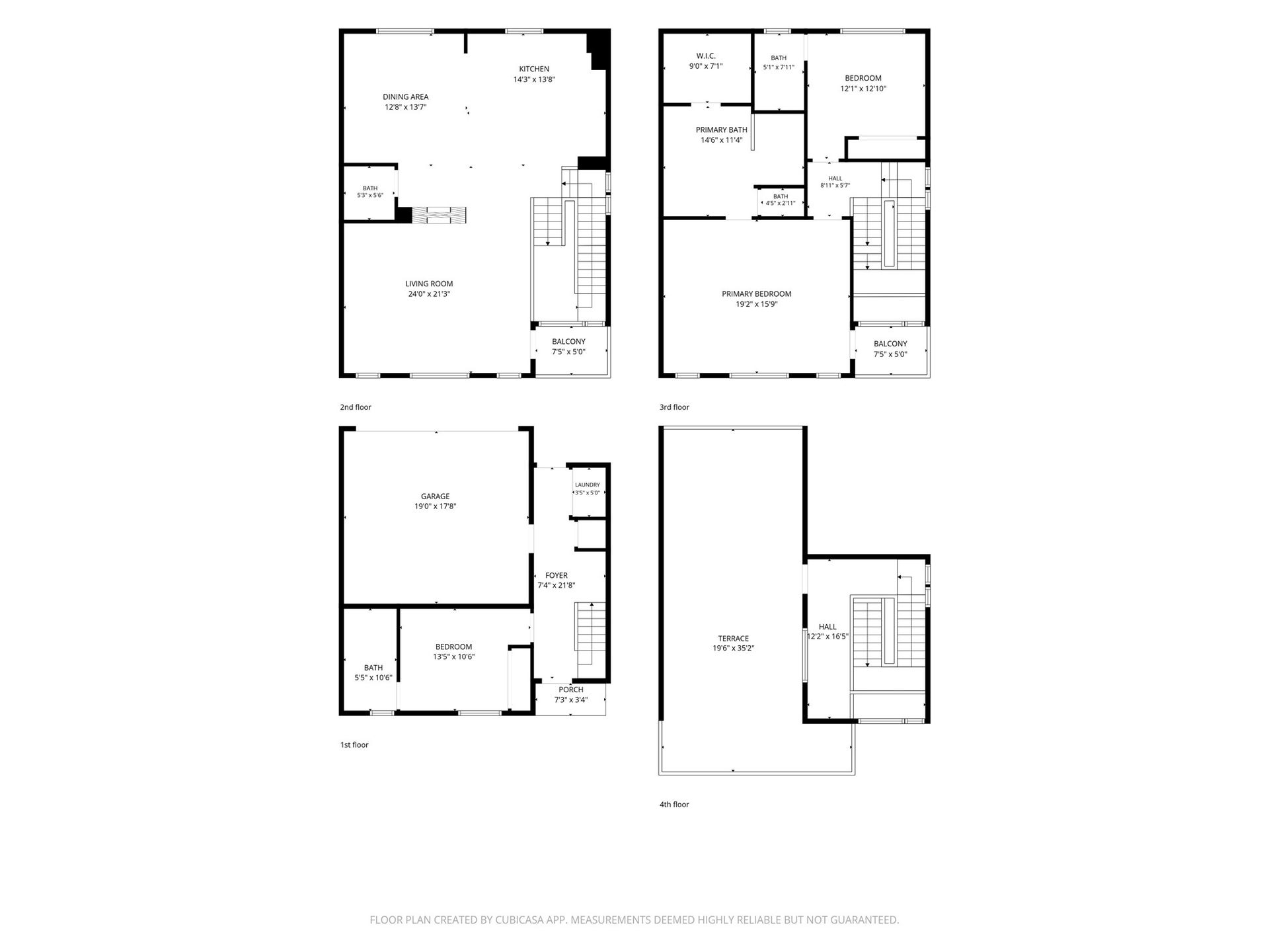 1807 Hickory Street, Houston, TX 77007 All measurements are approximate