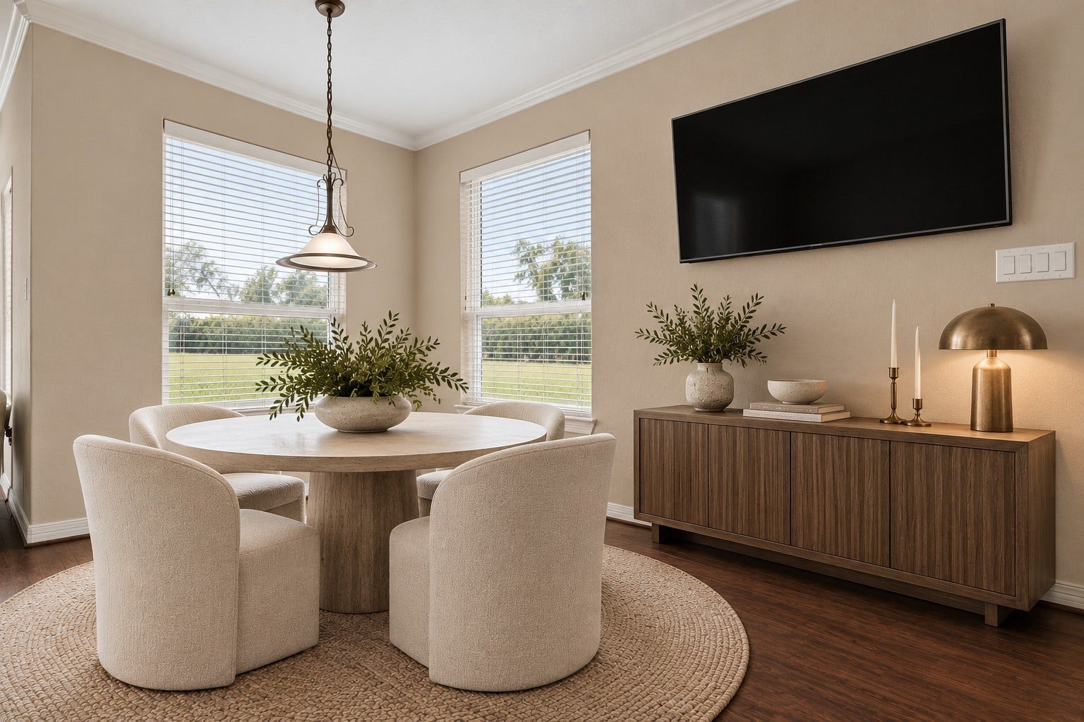 4502 Creek Point Lane, Missouri City, TX 77459 Virtually staged casual dining