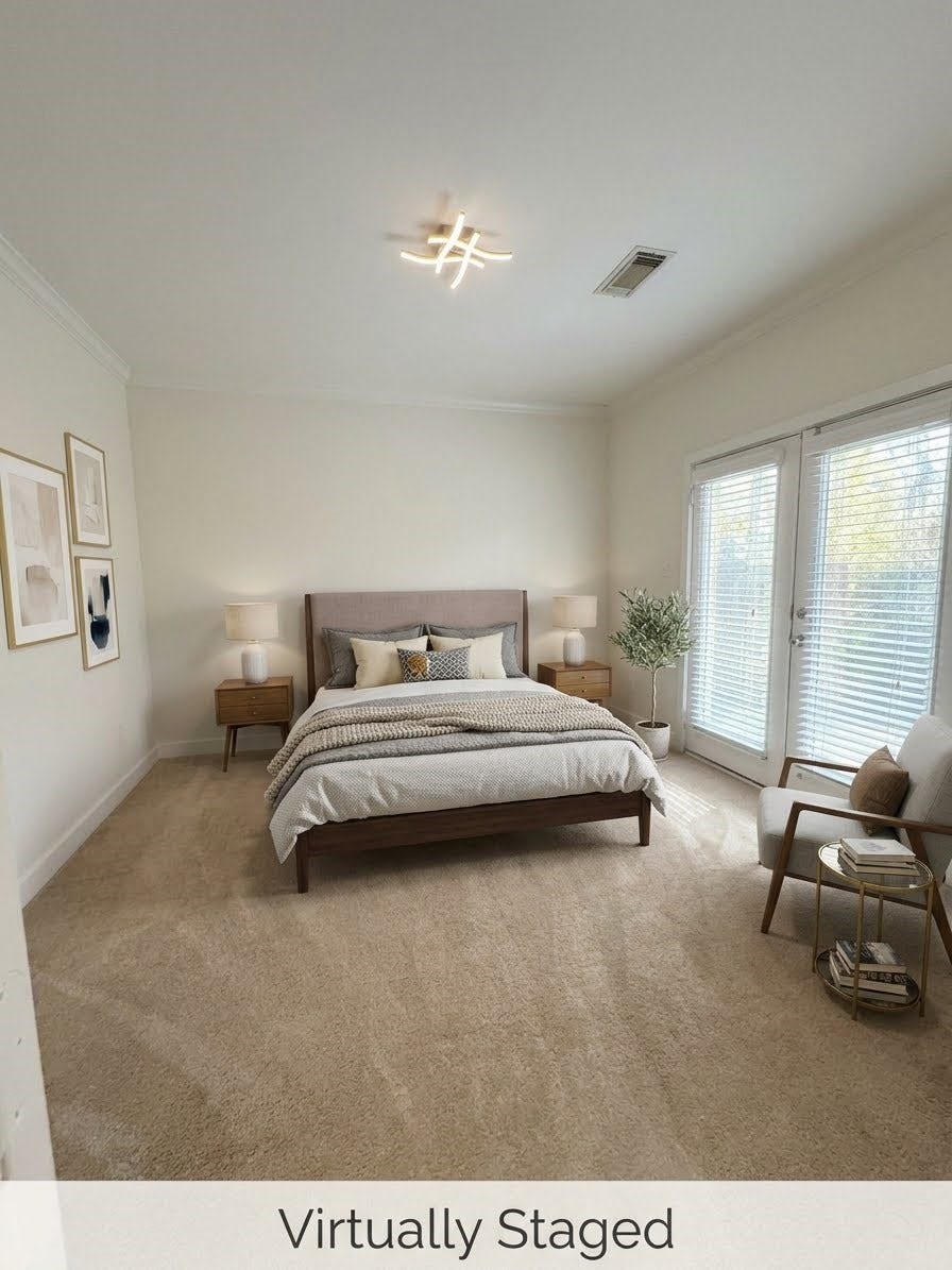 1342 Rutland Street, #206, Houston, TX 77008 Bedroom with Balcony