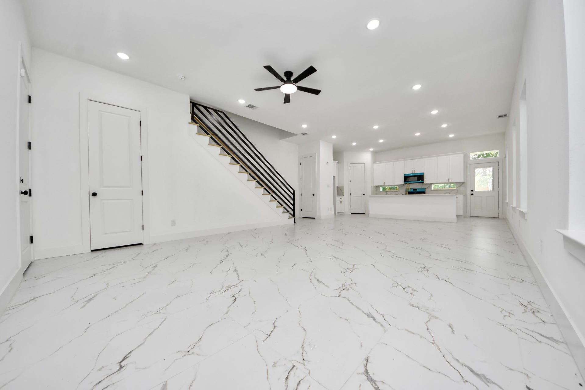 Living, Dining, and Kitchen