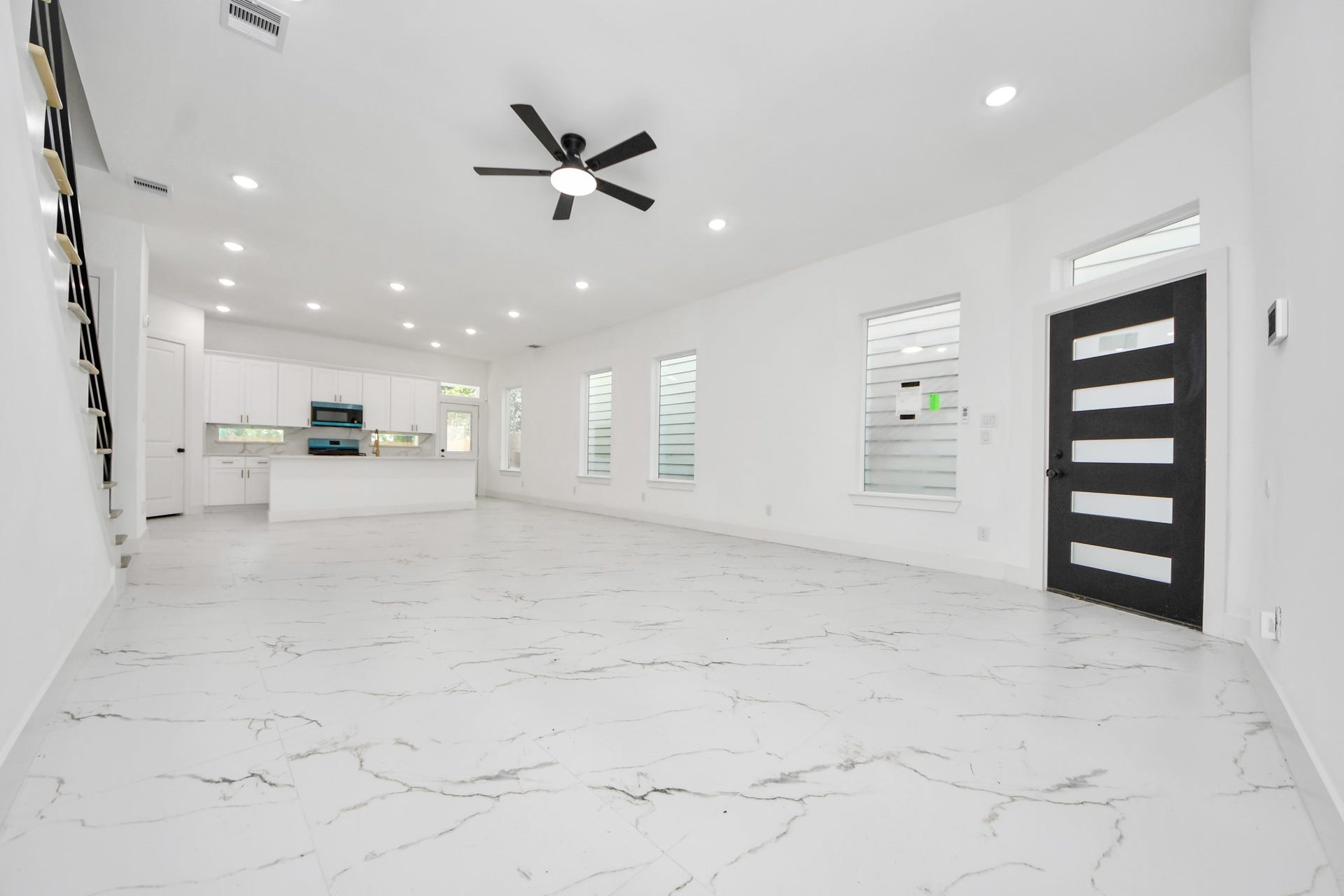 Living, Dining, and Kitchen