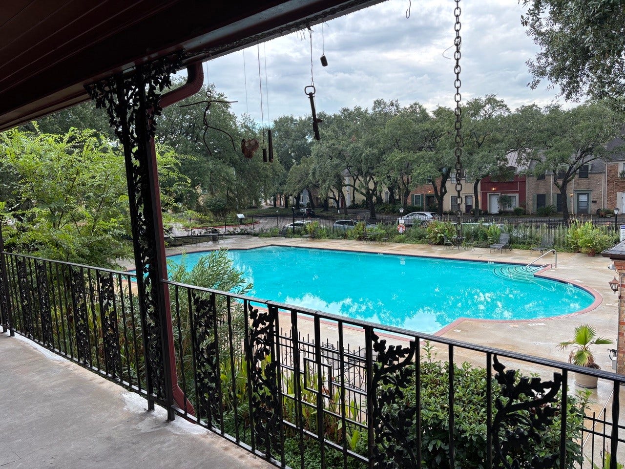 5216 Arboles Drive, #8, Houston, TX 77035 View of the pool right off your balcony.
