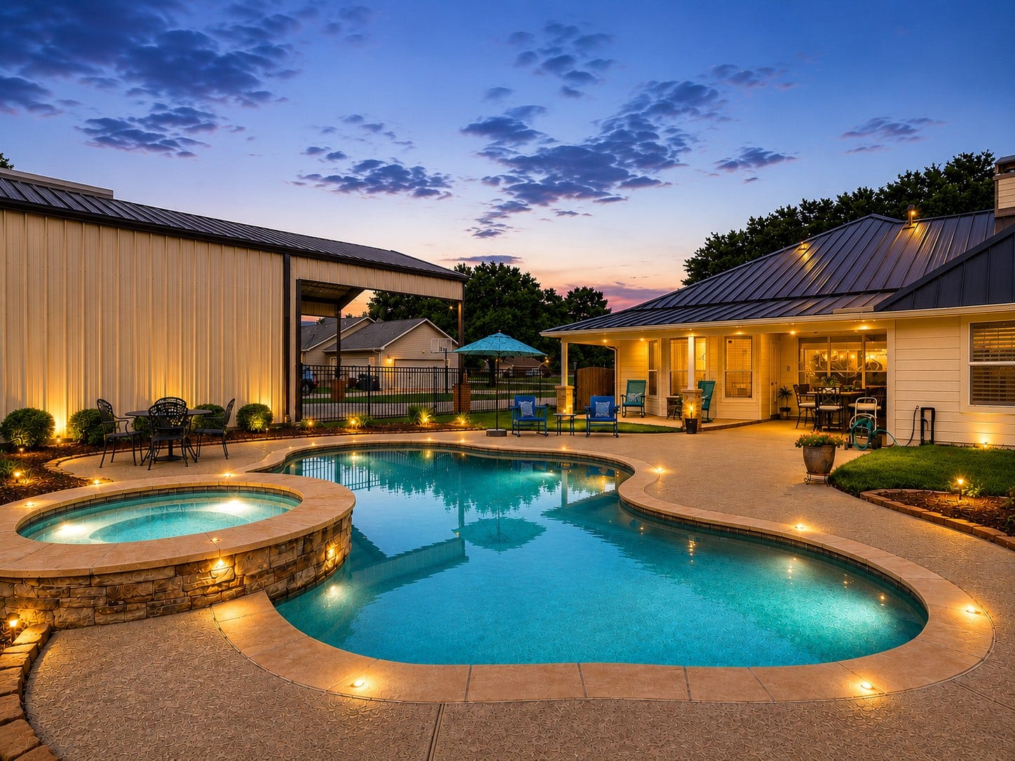 3326 River Bend Drive, Rosenberg, TX 77471 Imagine an evening - enjoying a dip in the pool or relaxing in the heated spa