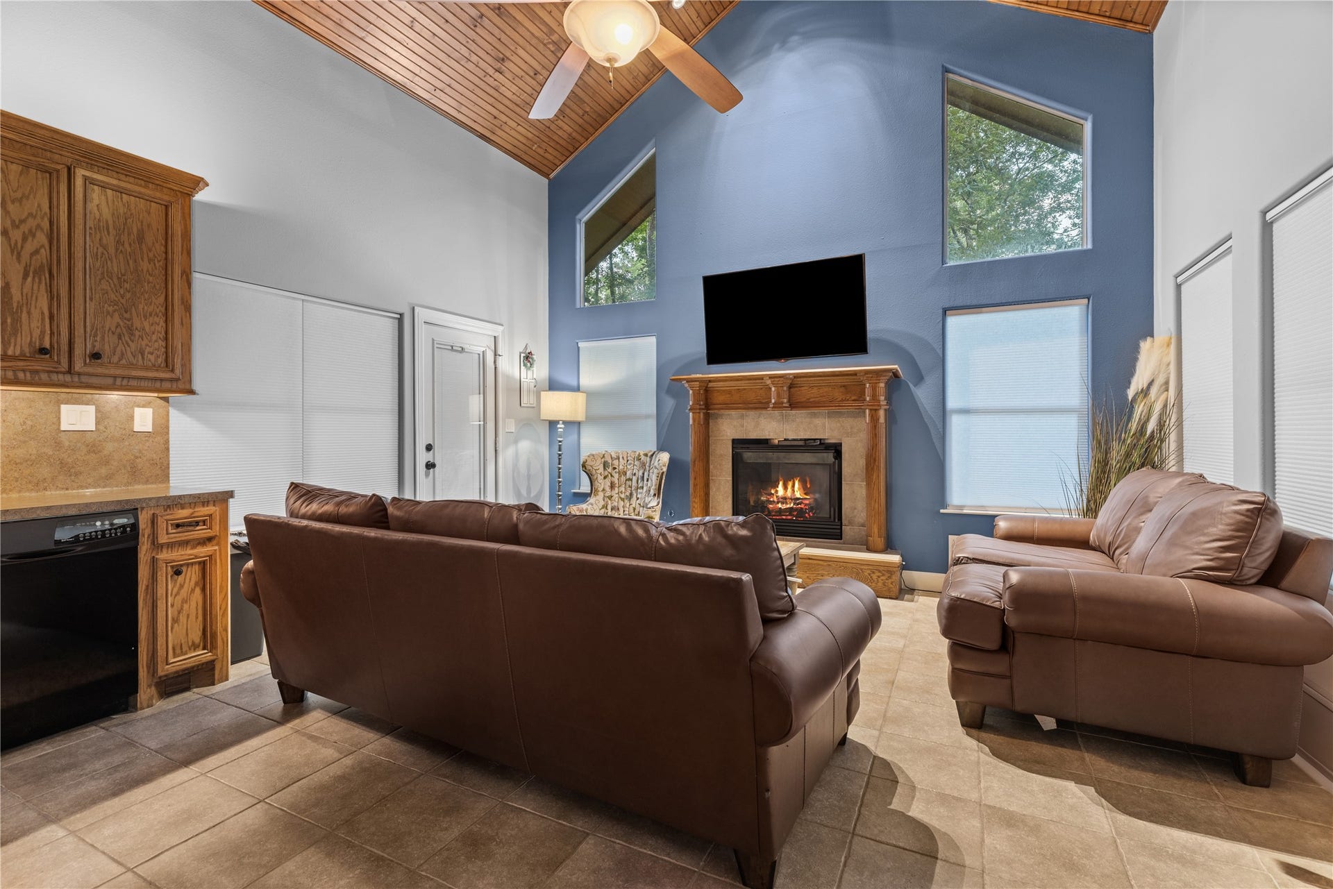 Living area in the guest house