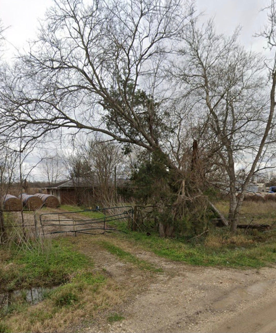 0 TBD County Road 6026, Dayton, TX 77535 Front of property is very overgrown. You can not see the home from the road