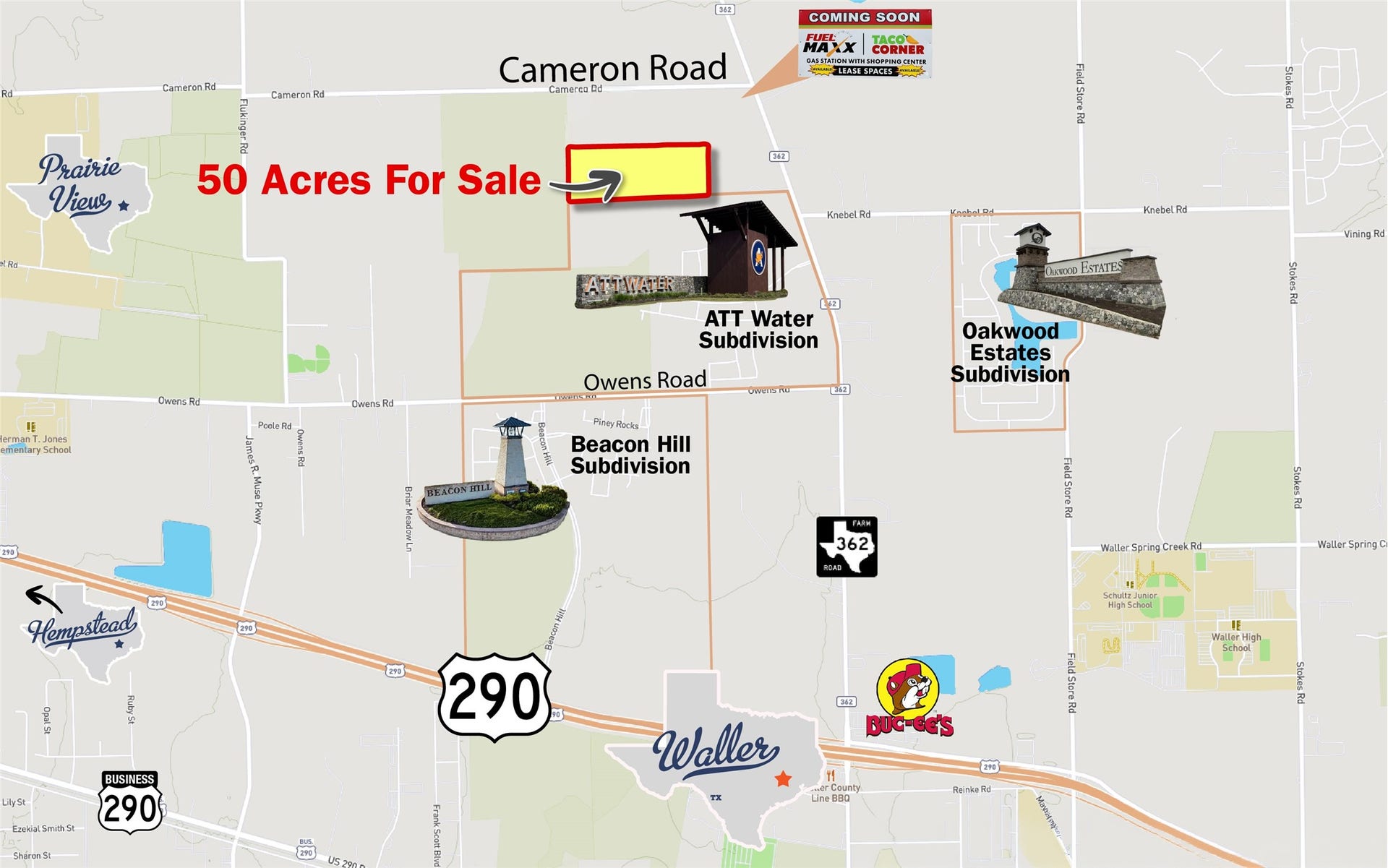 22563 Fm-362, Waller, TX 77484 Area Map