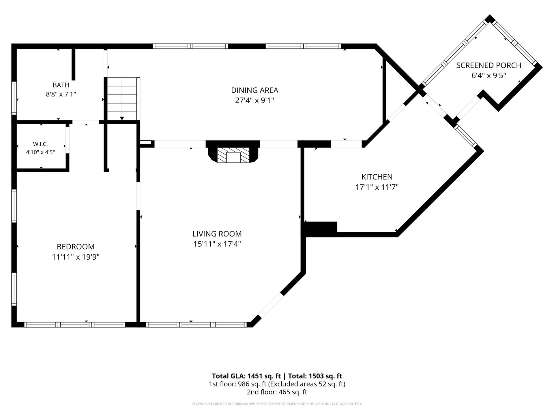 4408 Yoakum Boulevard, #4, Houston, TX 77006 First floor of unit.