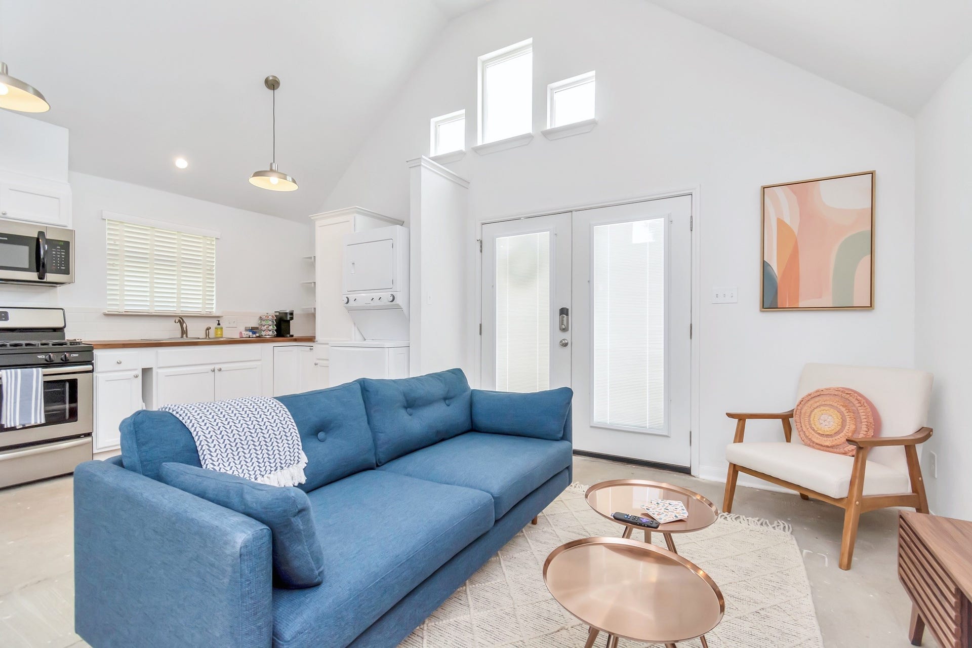 Enjoy the versatility of a separate garage apartment, ideal for extended living arrangements, guest accommodations, or continued rental use.