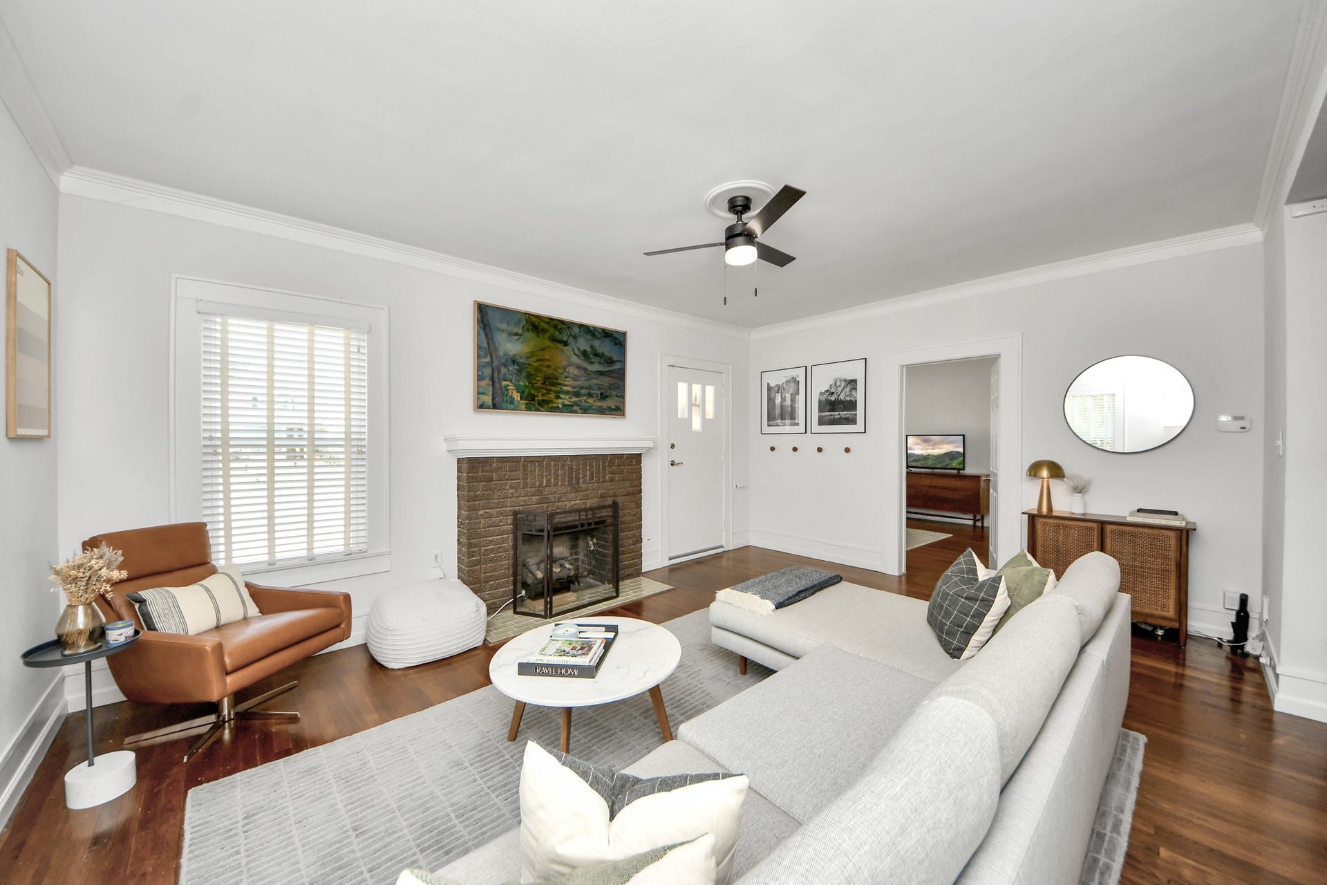 Built in 1941, this charming bungalow reflects the timeless architectural character of Houston's established Washington Terrace neighborhood.