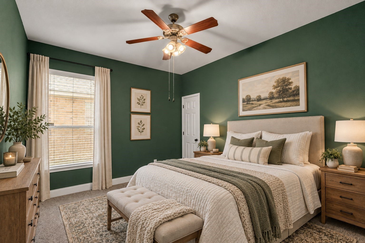Fabulous secondary bedroom with great closet space. (Virtually Staged)