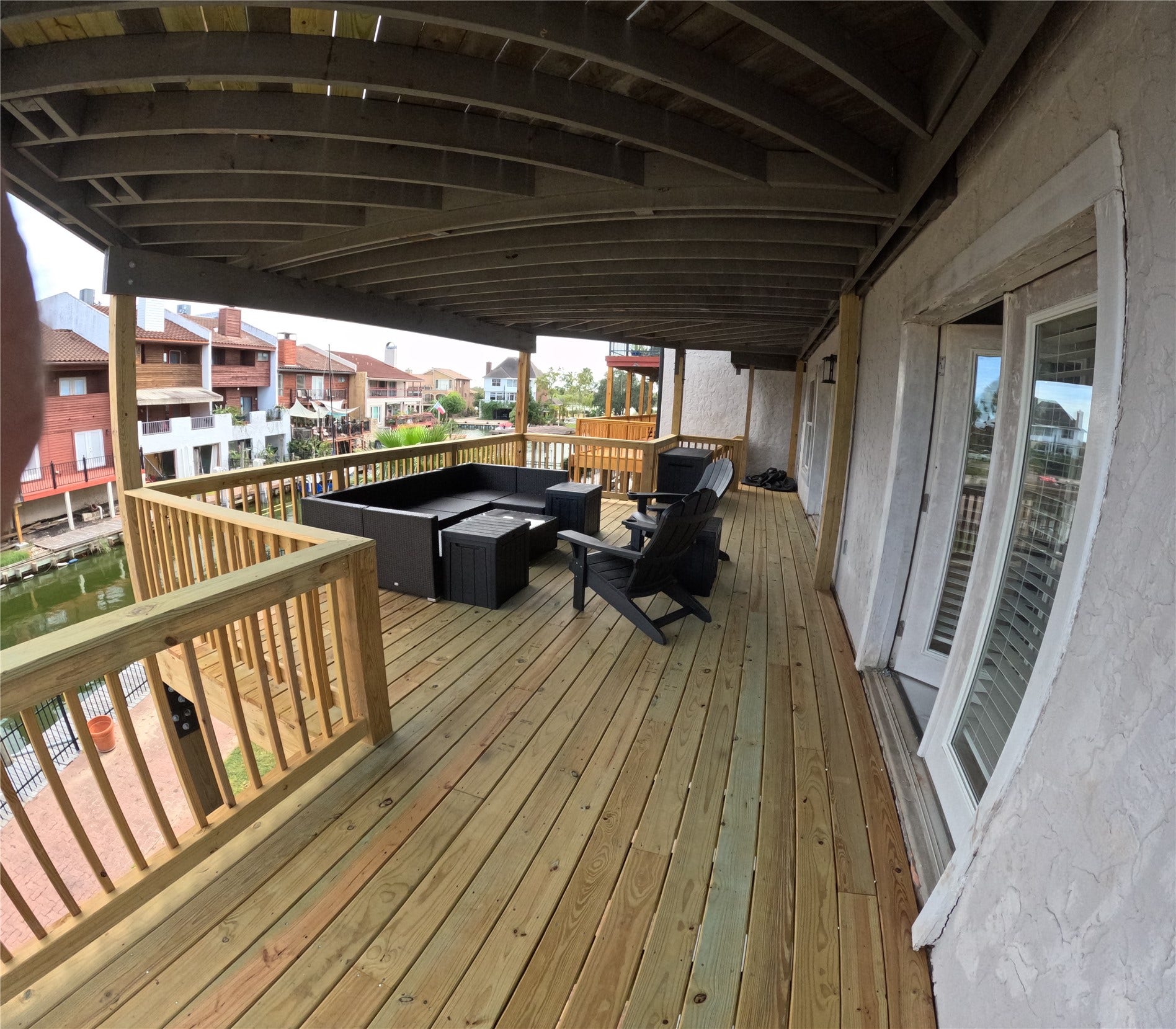 15 Harbour Drive, Nassau Bay, TX 77058 Large outside deck out back on the second floor