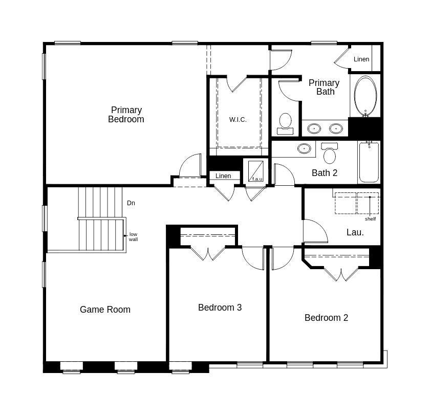 This floor plan features 3 bedrooms, 2 full bathrooms, 1 half bath, and over 2,400 square feet of living space.