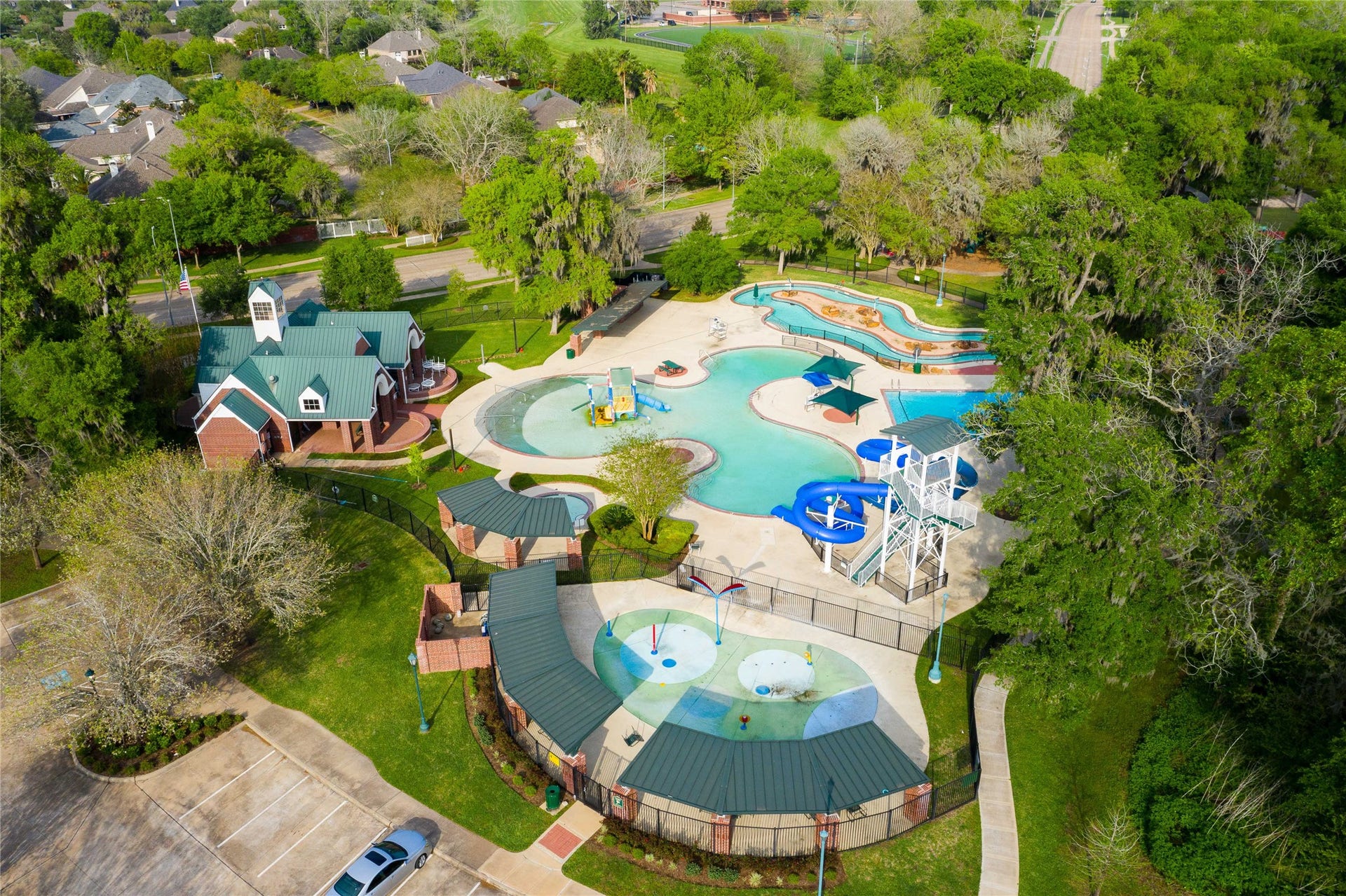 Residents can enjoy access to the community pool and splash pad.