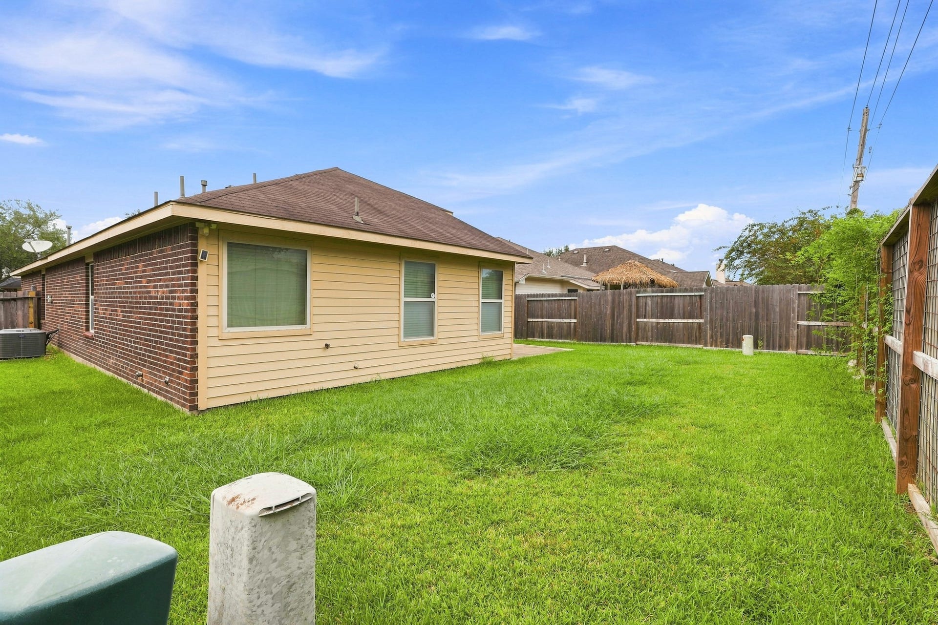 Additional backyard view showcasing the outdoor space and rear elevation.