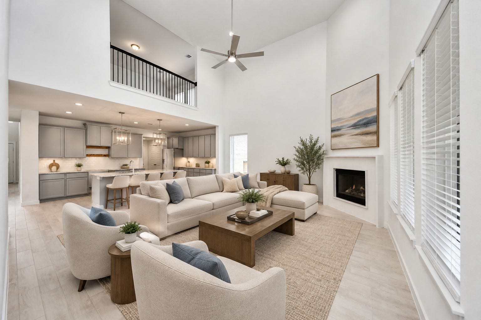 Virtually Staged - Living Room.