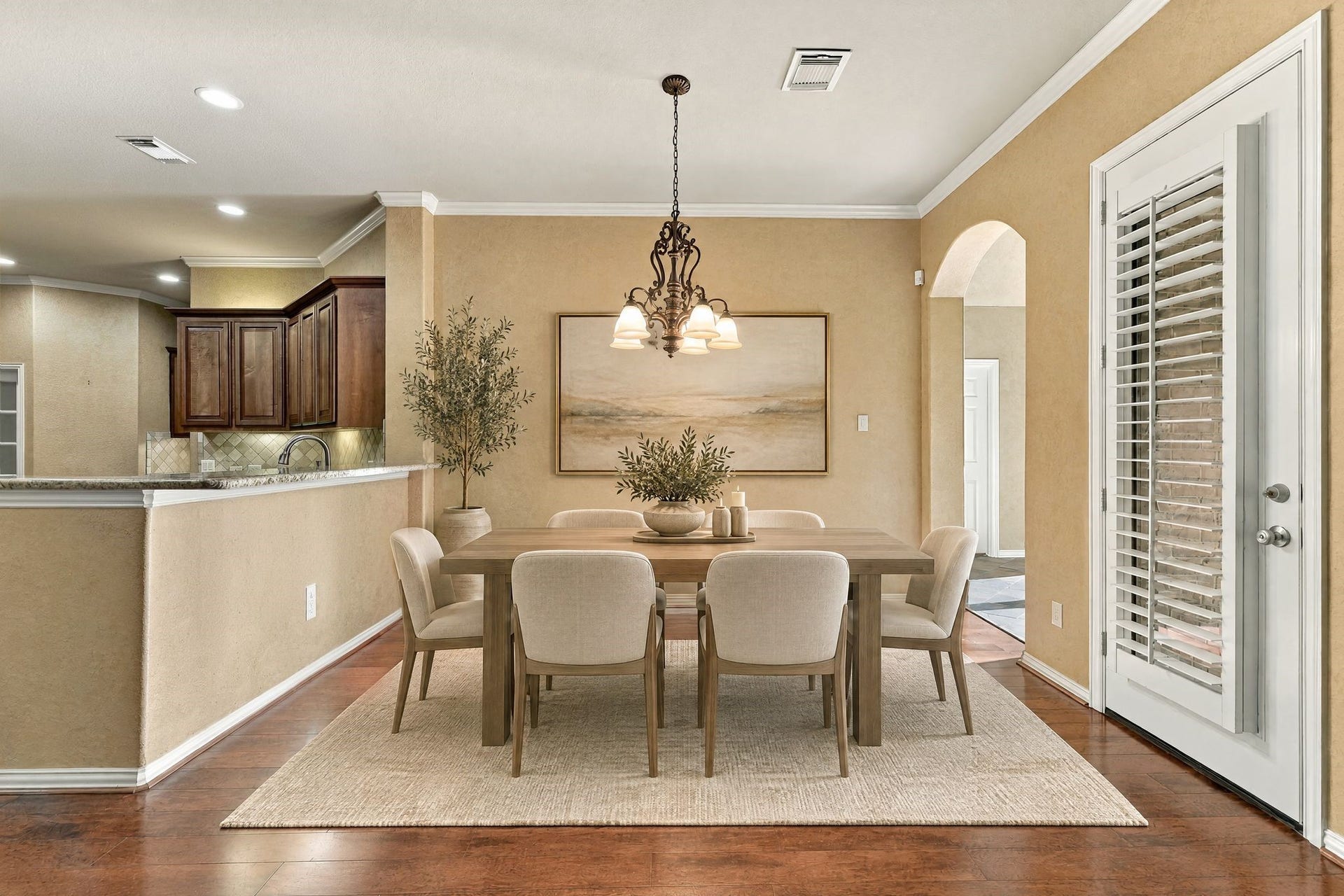 Breakfast area-virtually staged.