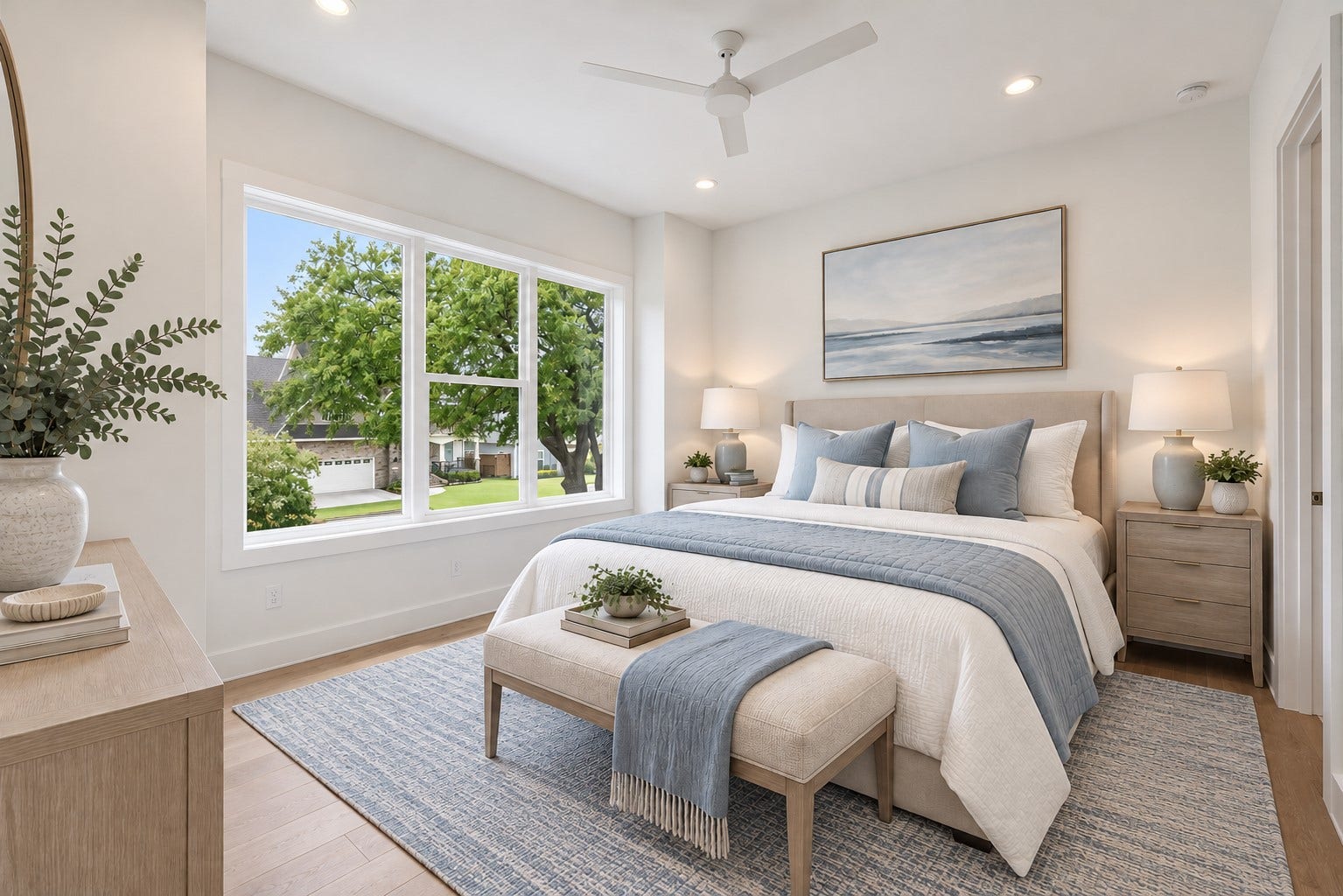 1726 Saxon Drive, Houston, TX 77018 Each secondary bedroom is well-proportioned with consistent wood flooring and walk-in closets.
